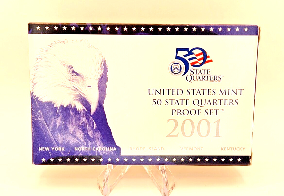 2001 UNITED STATES MINT 50 STATE QUARTERS PROOF SET (S)- with COA 2001 UNITED STATES MINT 50 STATE QUARTERS PROOF SET (S)- with COA
