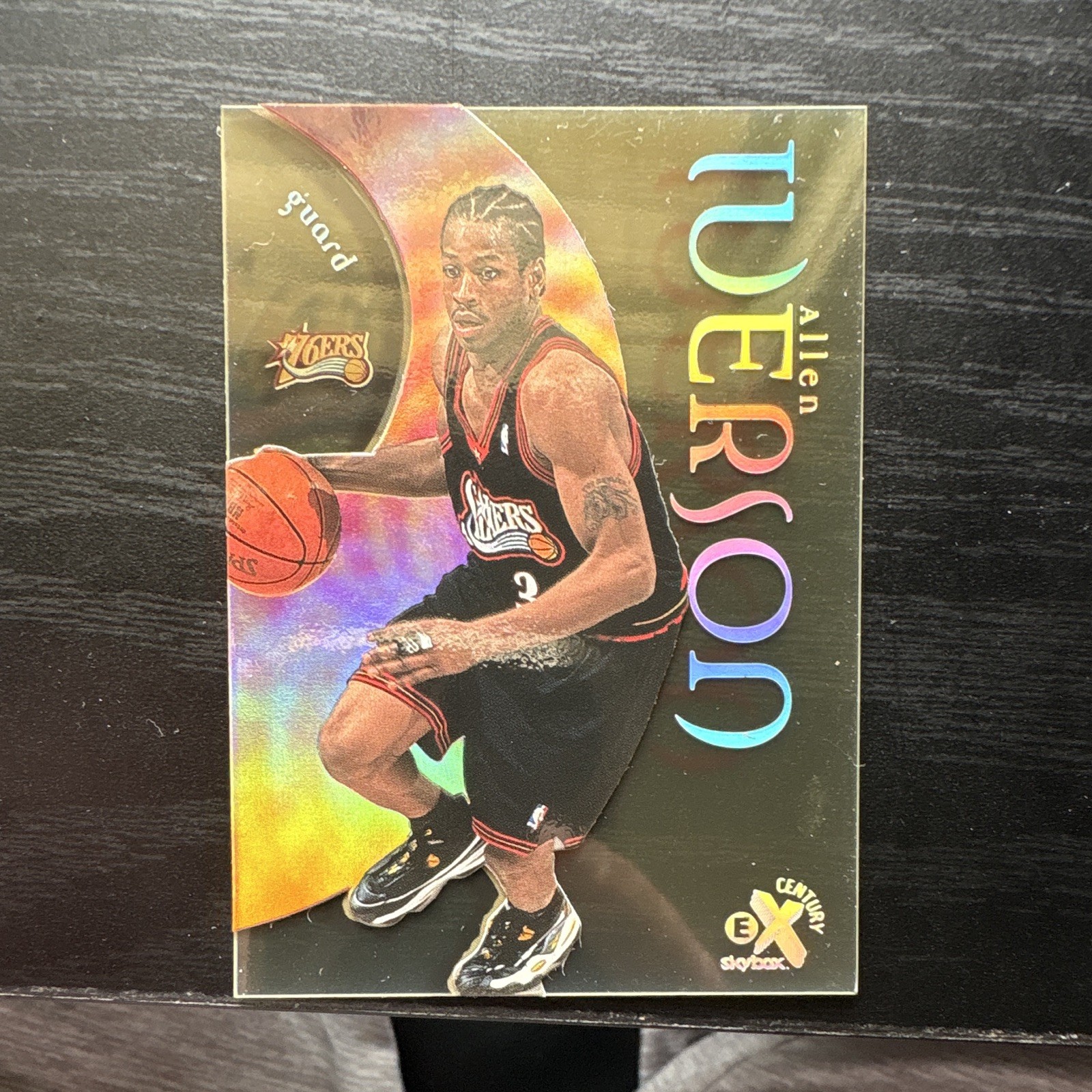 1998-99 Skybox E-X Century - Allen Iverson #5 1998-99 Skybox E-X Century - Allen Iverson #5