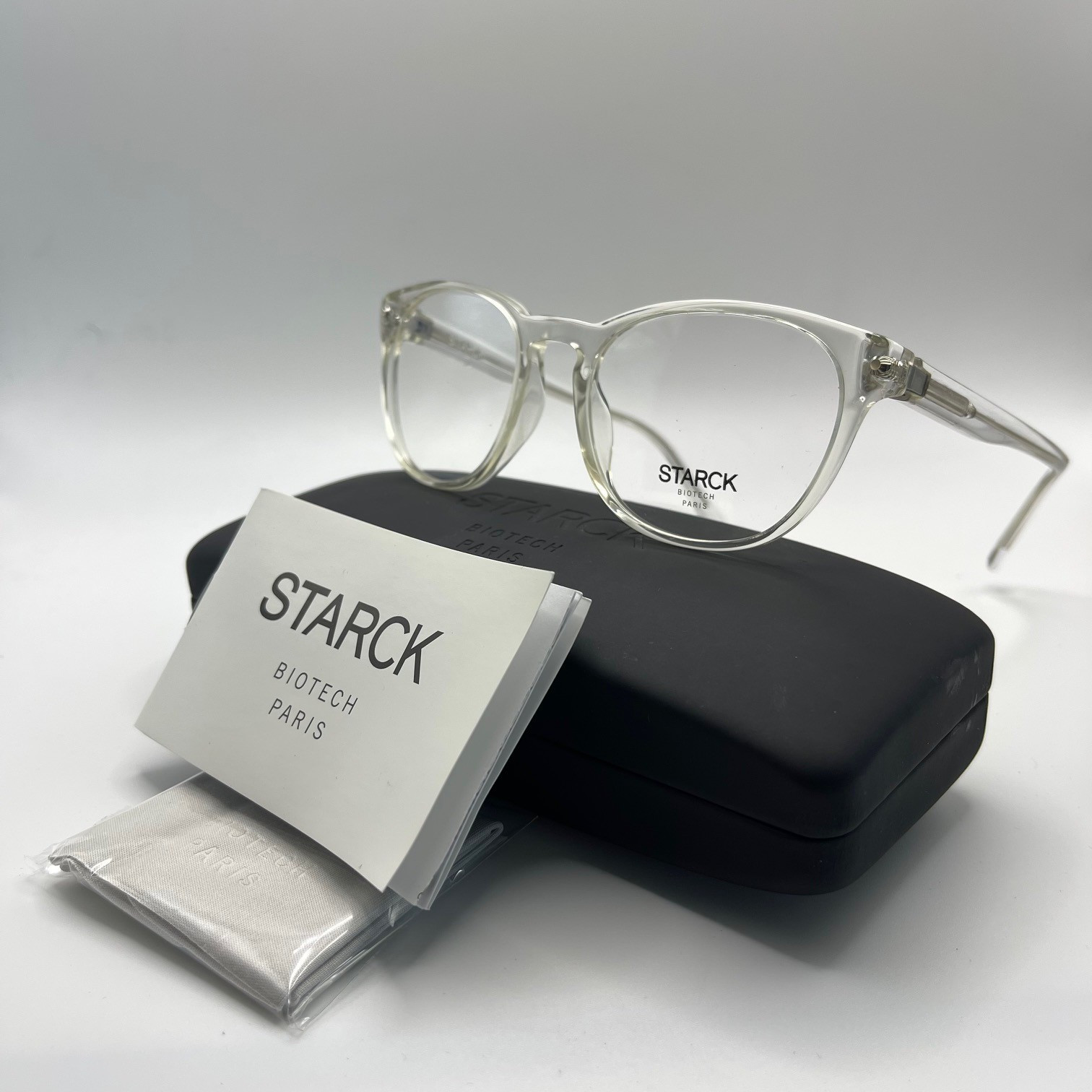 STARCK Biotech Paris SH3058 0006 Clear Optical Eyeglass Frame 50-18-145 New