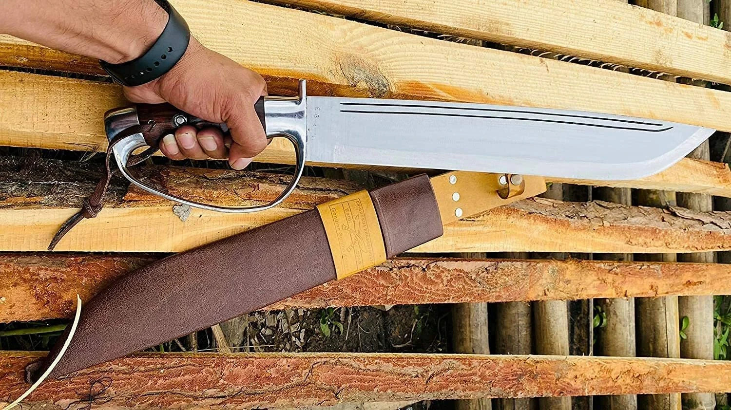 EGKH- 15 Inches Custom Handmade D-Guard hunting predator full tang knife-Sword EGKH- 15 Inches Custom Handmade D-Guard hunting predator full tang knife-Sword