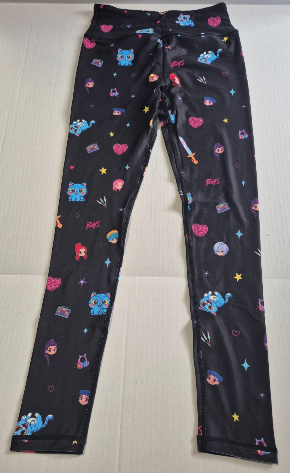 Cartoon Anime Manga KPOP Print Leggings GIRLS Size 120 5-6 yr Active Dance NEW