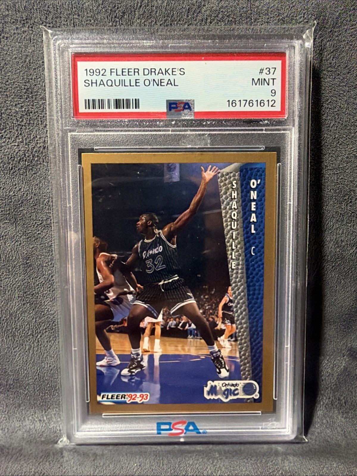 1992 Fleer Drake\'s Shaquille O’Neal RC🔥PSA 9🔥Orlando Magic HOF👀👀 1992 Fleer Drake\'s Shaquille O’Neal RC🔥PSA 9🔥Orlando Magic HOF👀👀