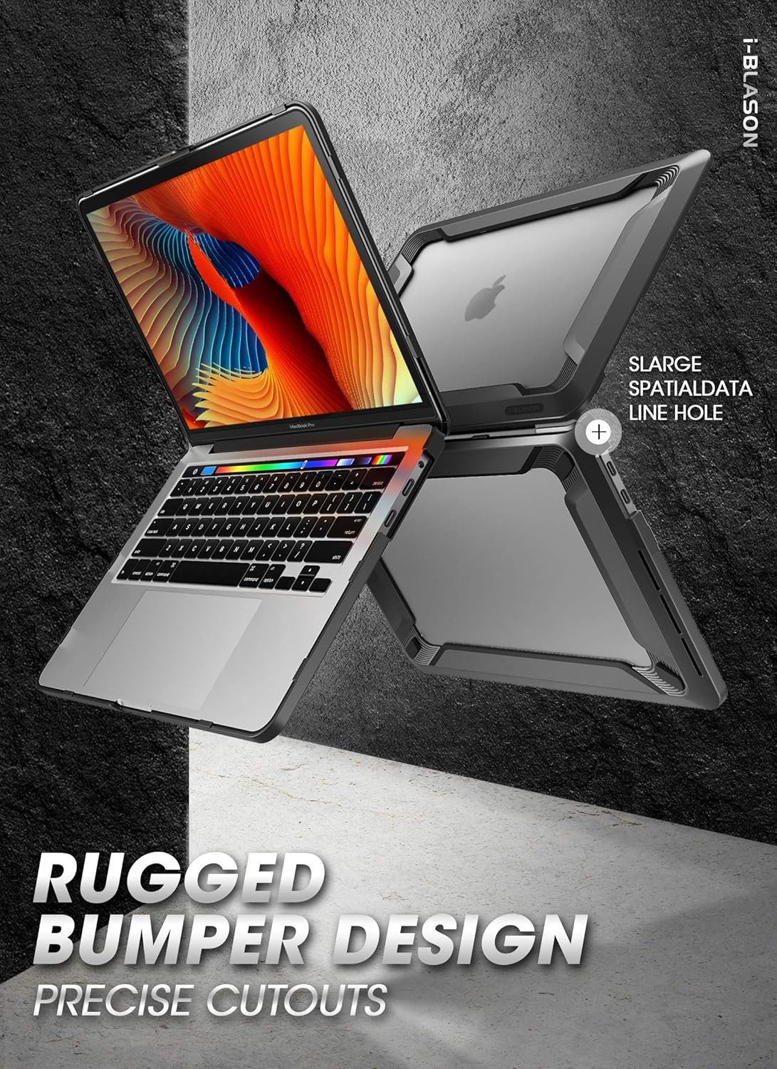 i-Blason for MacBook Pro 16 Inch 2019 Case 360° Full Body Shockproof Shell Cover i-Blason for MacBook Pro 16 Inch 2019 Case 360° Full Body Shockproof Shell Cover