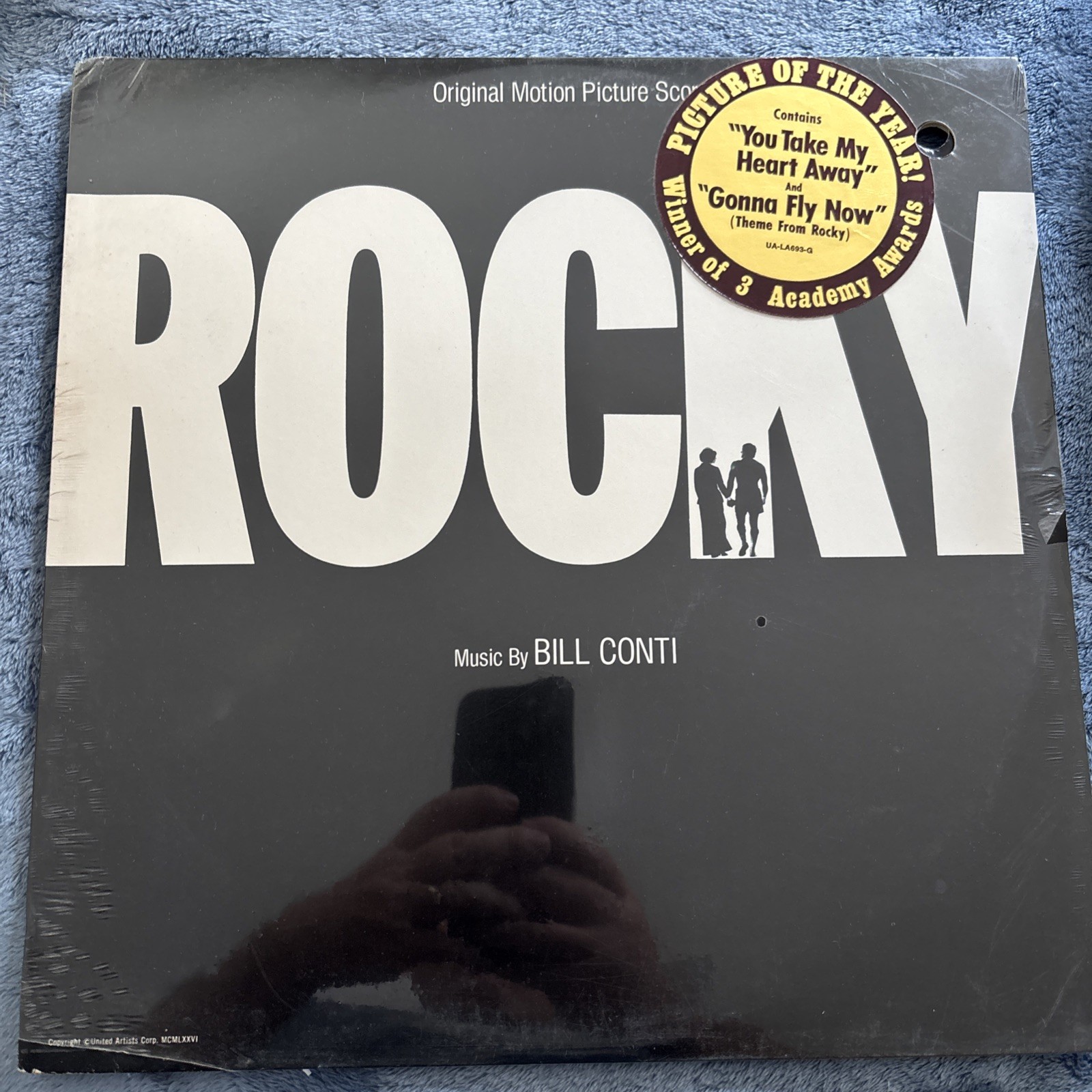 SEALED - ROCKY 1976 Original Soundtrack Vintage Vinyl LP w/HYPE STICKER promo
