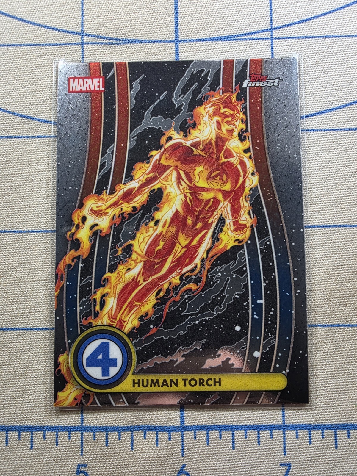 2026 Topps Finest Marvel Fantastic Four - Human Torch #003 - Regular Base 2026 Topps Finest Marvel Fantastic Four - Human Torch #003 - Regular Base