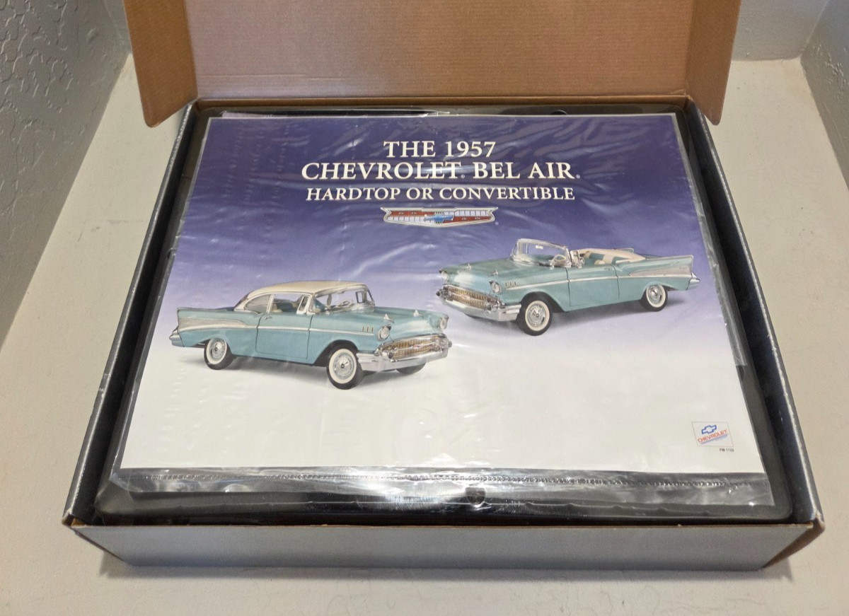 Franklin Mint 1957 Chevy Bel Air Model Kit 1:24 Hardtop Convertible Unopened
