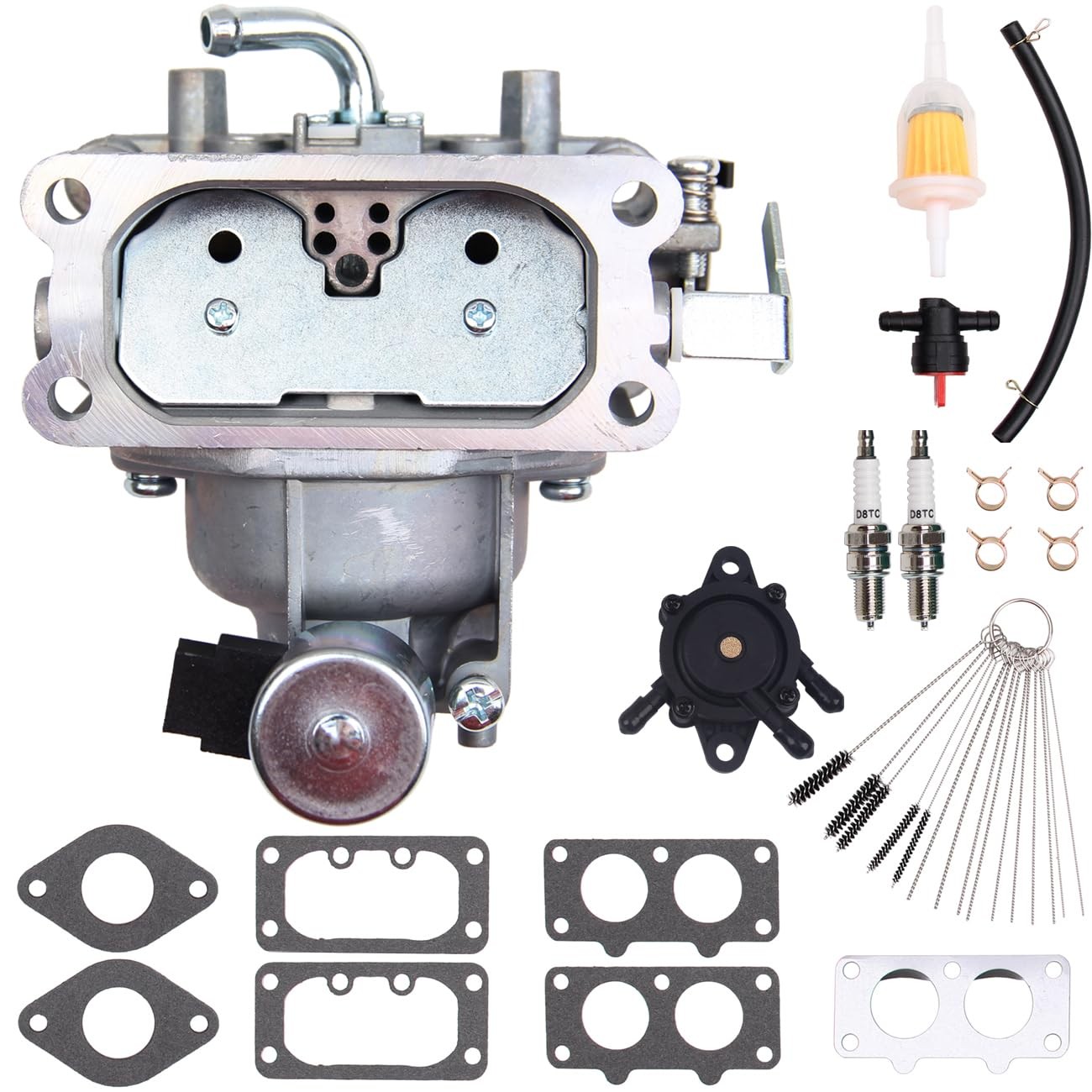 New Carburettor Carb Fuel Pump Spark Plug For John Deere Z920A Z920M Z920R Zero