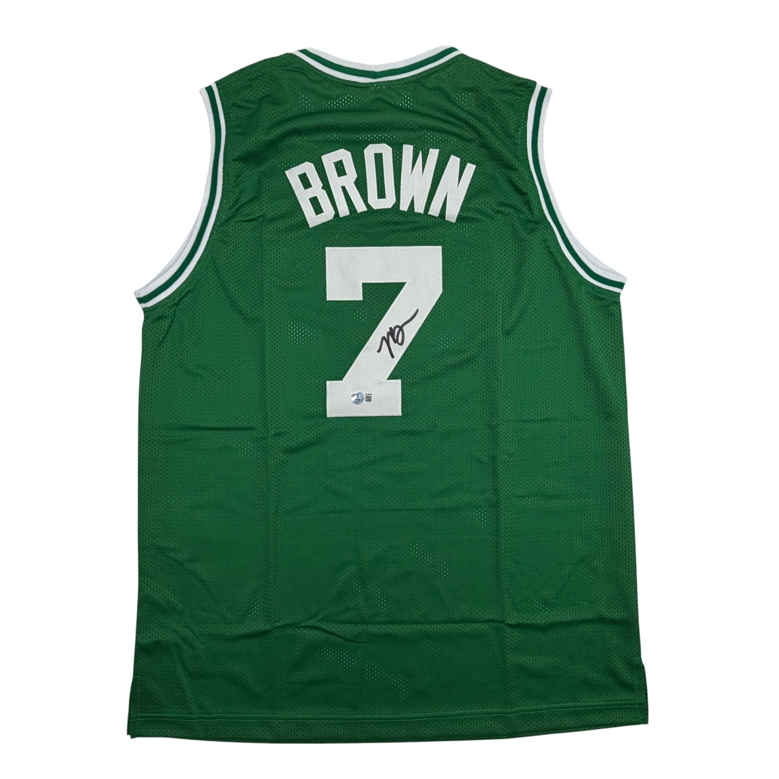Autographed/Signed Jaylen Brown Boston Green Basketball Jersey Beckett COA Autographed/Signed Jaylen Brown Boston Green Basketball Jersey Beckett COA