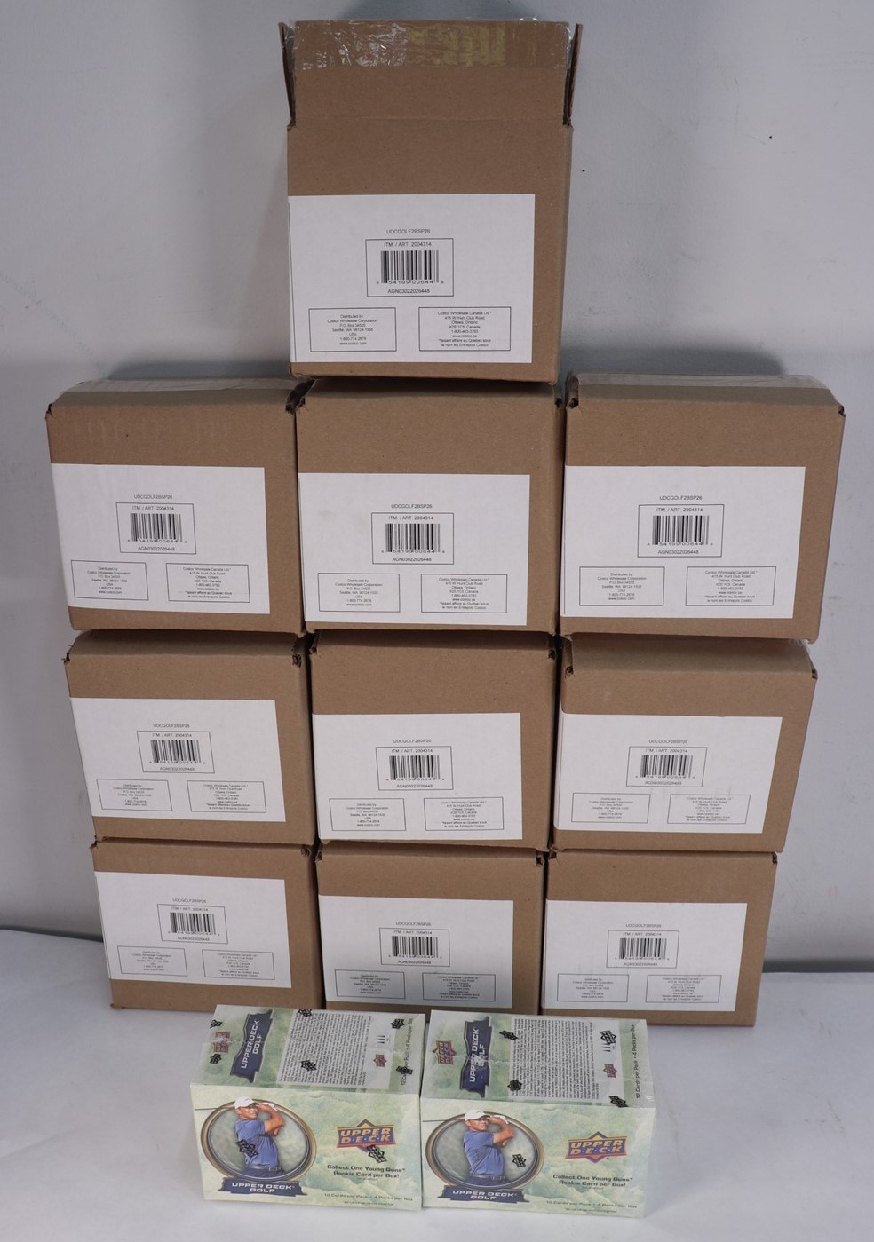 Lot 20 2026 Upper Deck Golf Blaster Boxes (10 Sealed 2pk Cases) New Lot 20 2026 Upper Deck Golf Blaster Boxes (10 Sealed 2pk Cases) New