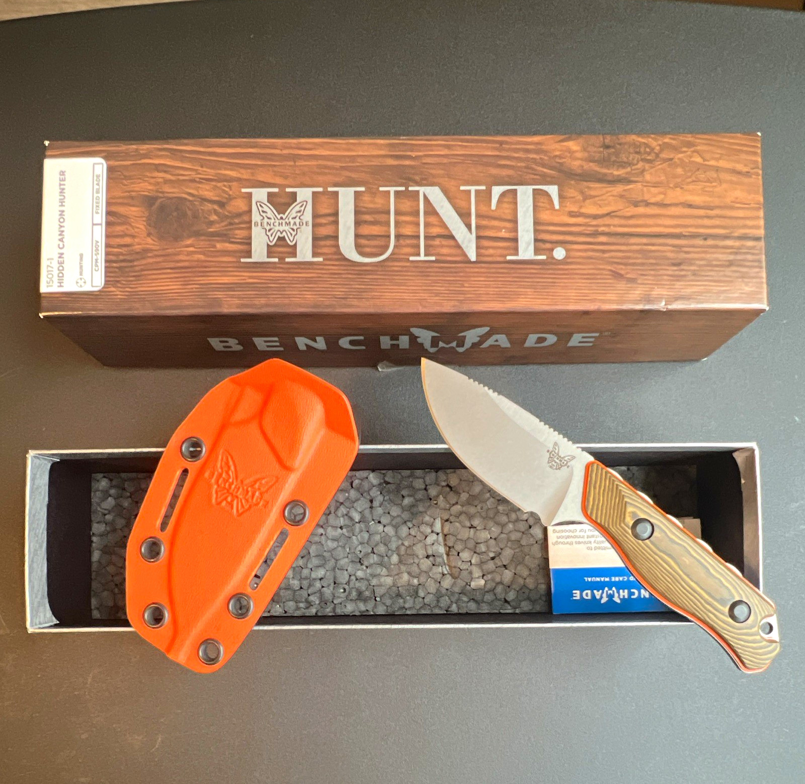 Benchmade Hidden Canyon Hunter 15017-1 CPM-S90V fixed blade Benchmade Hidden Canyon Hunter 15017-1 CPM-S90V fixed blade