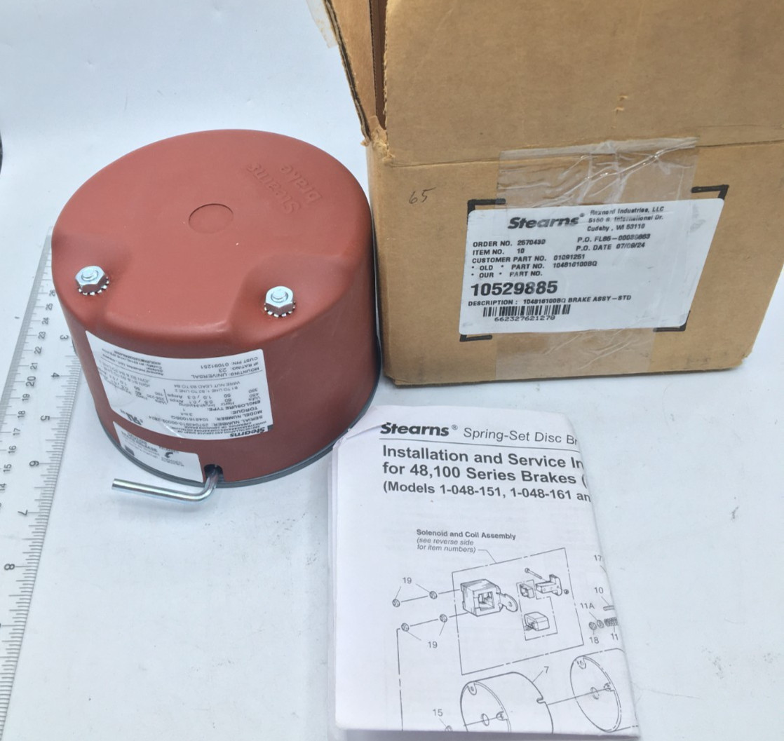 Stearns 10529885 Brake Assembly 104816100BQ New Stearns 10529885 Brake Assembly 104816100BQ New