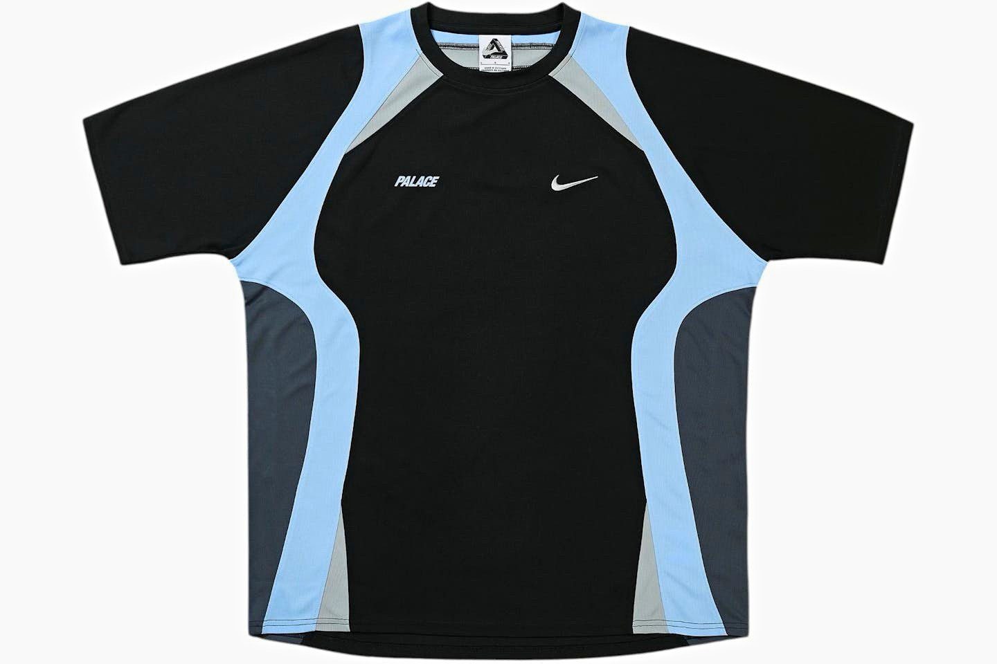 Nike x Palace Colorblock Jersey T-Shirt Breathable Logo Crew Neck Black L Nike x Palace Colorblock Jersey T-Shirt Breathable Logo Crew Neck Black L
