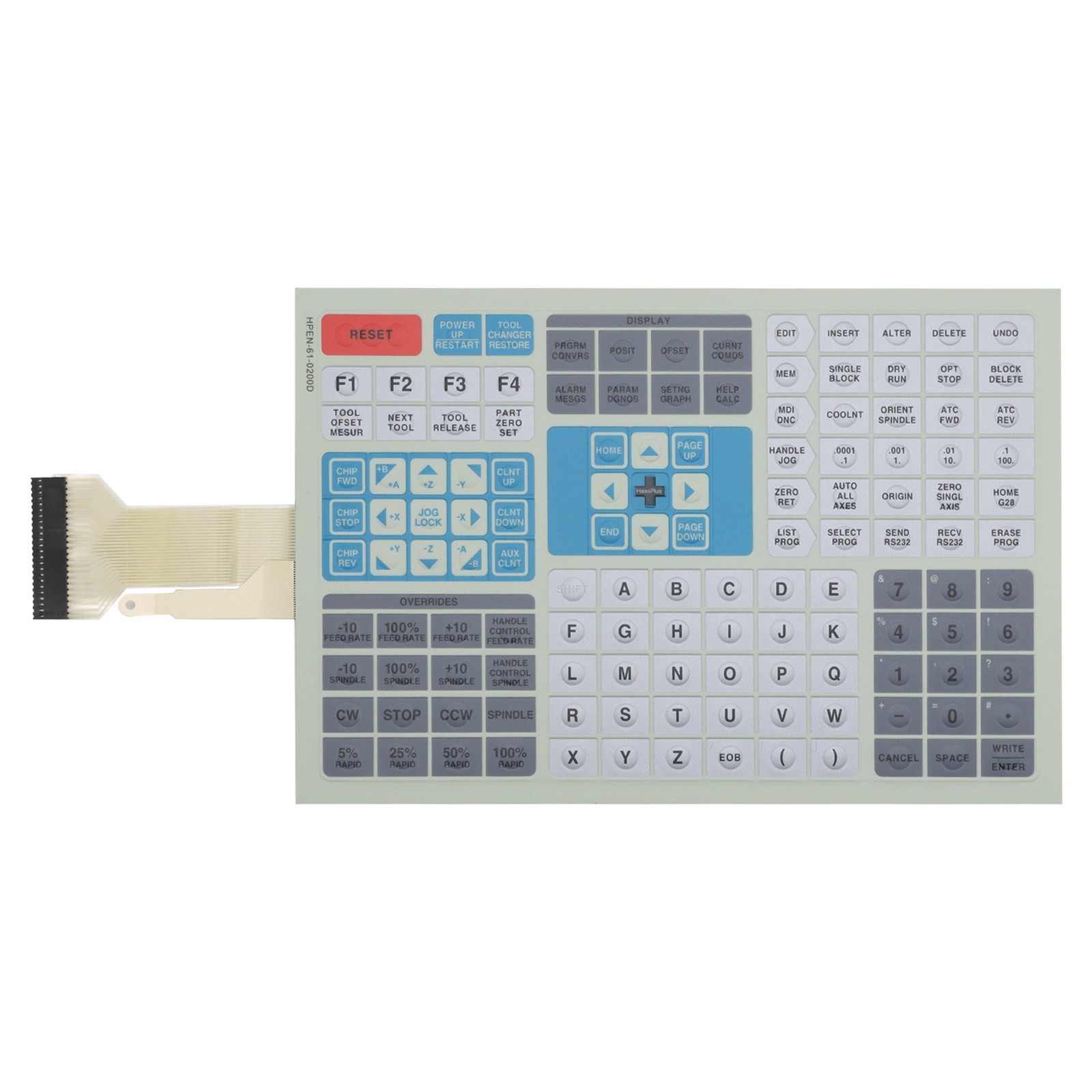 New HAAS 61-0200 61-0200D 61-0200B Membrane Switch Keypad Keyboard New HAAS 61-0200 61-0200D 61-0200B Membrane Switch Keypad Keyboard