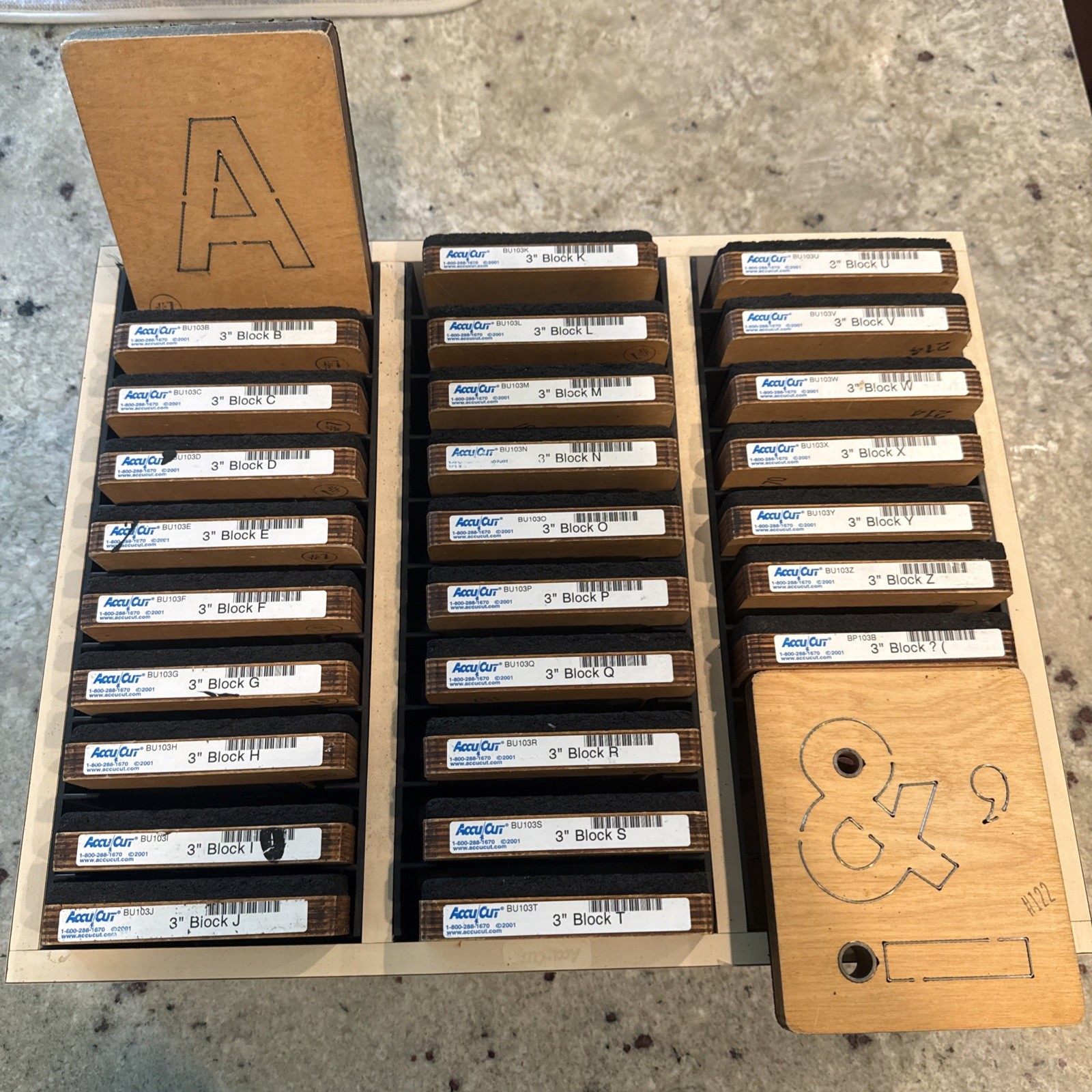 AccuCut Alphabet Die Set 3” Chunky Letters A-Z + Symbols Lot 28 Dies 5x6 AccuCut Alphabet Die Set 3” Chunky Letters A-Z + Symbols Lot 28 Dies 5x6