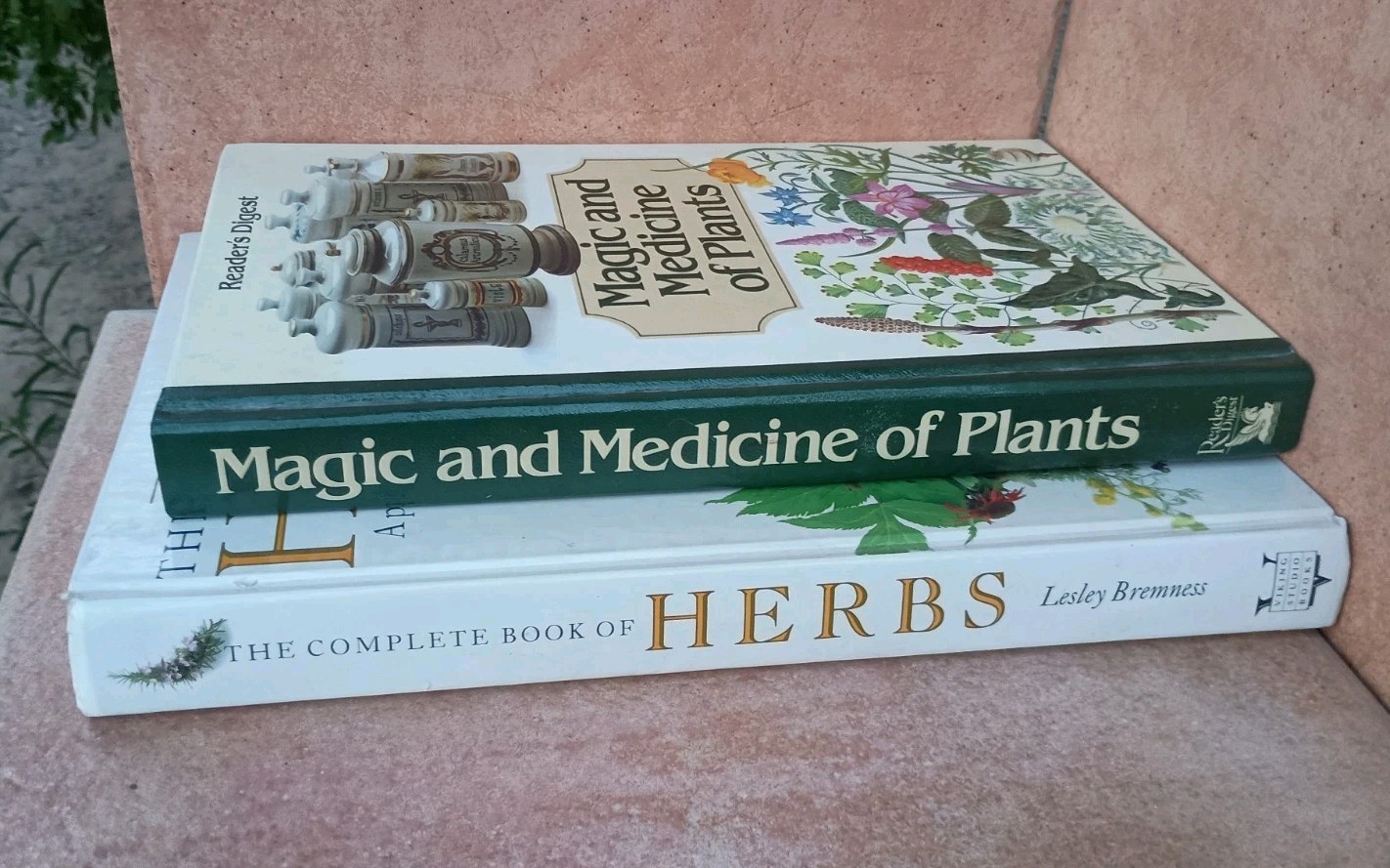 Lot of 2 Reader\'s Digest/Lesley Bremness Illustrated Herbs/Plants Medicine Books
