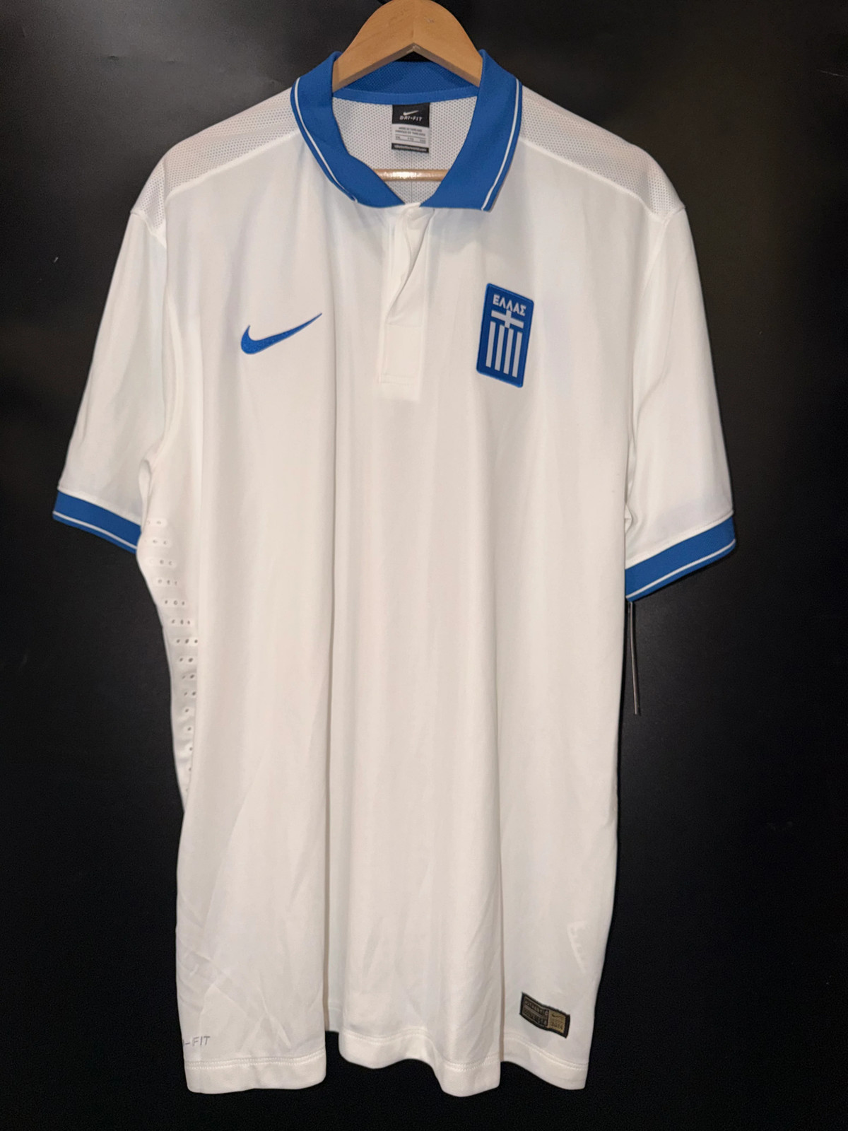 GREECE 2014-2015 ORIGINAL PLAYER JERSEY Size 2XL GREECE 2014-2015 ORIGINAL PLAYER JERSEY Size 2XL