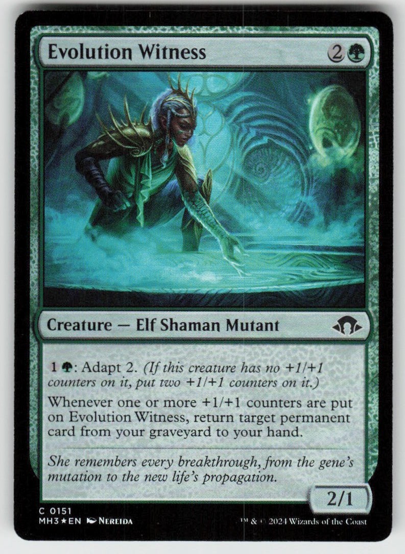 MTG - 01 Evolution Witness 151 C Modern Horizons 3 MTG - 01 Evolution Witness 151 C Modern Horizons 3