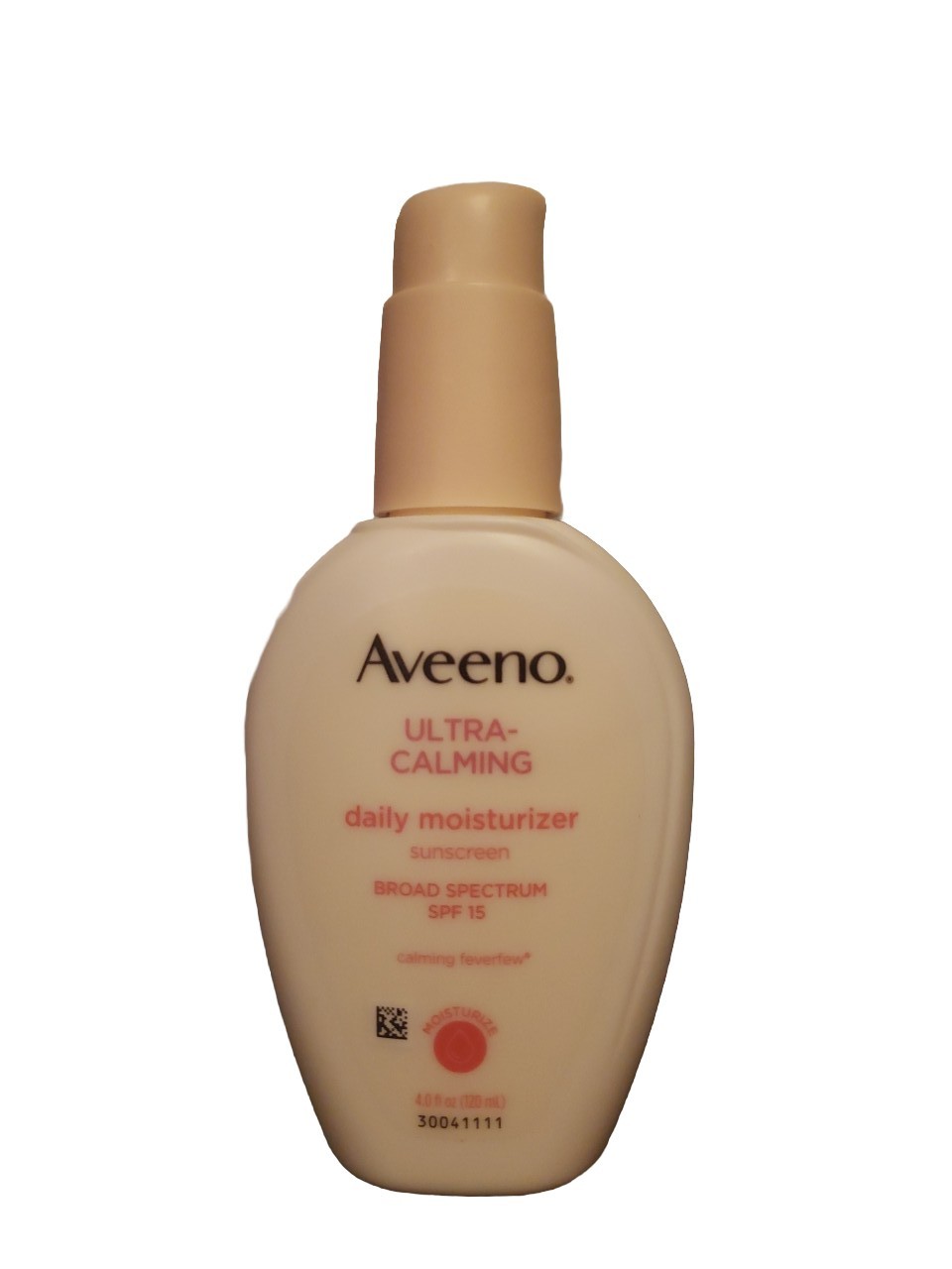 Aveeno Ultra Calming Daily Moisturizer SPF 15. 4 fl oz *DISCONTINUED* see pics Aveeno Ultra Calming Daily Moisturizer SPF 15. 4 fl oz *DISCONTINUED* see pics