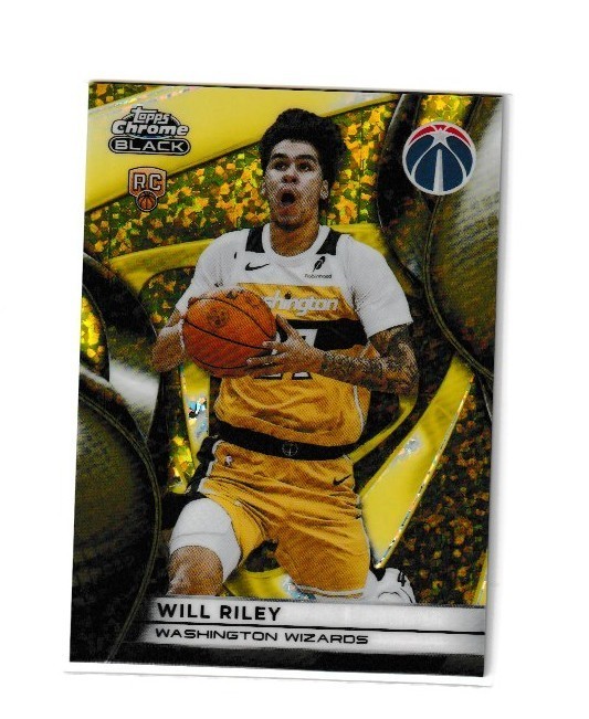 2025-2026 Topps Chrome Black Will Riley Gold Mini Diamond 45/50
