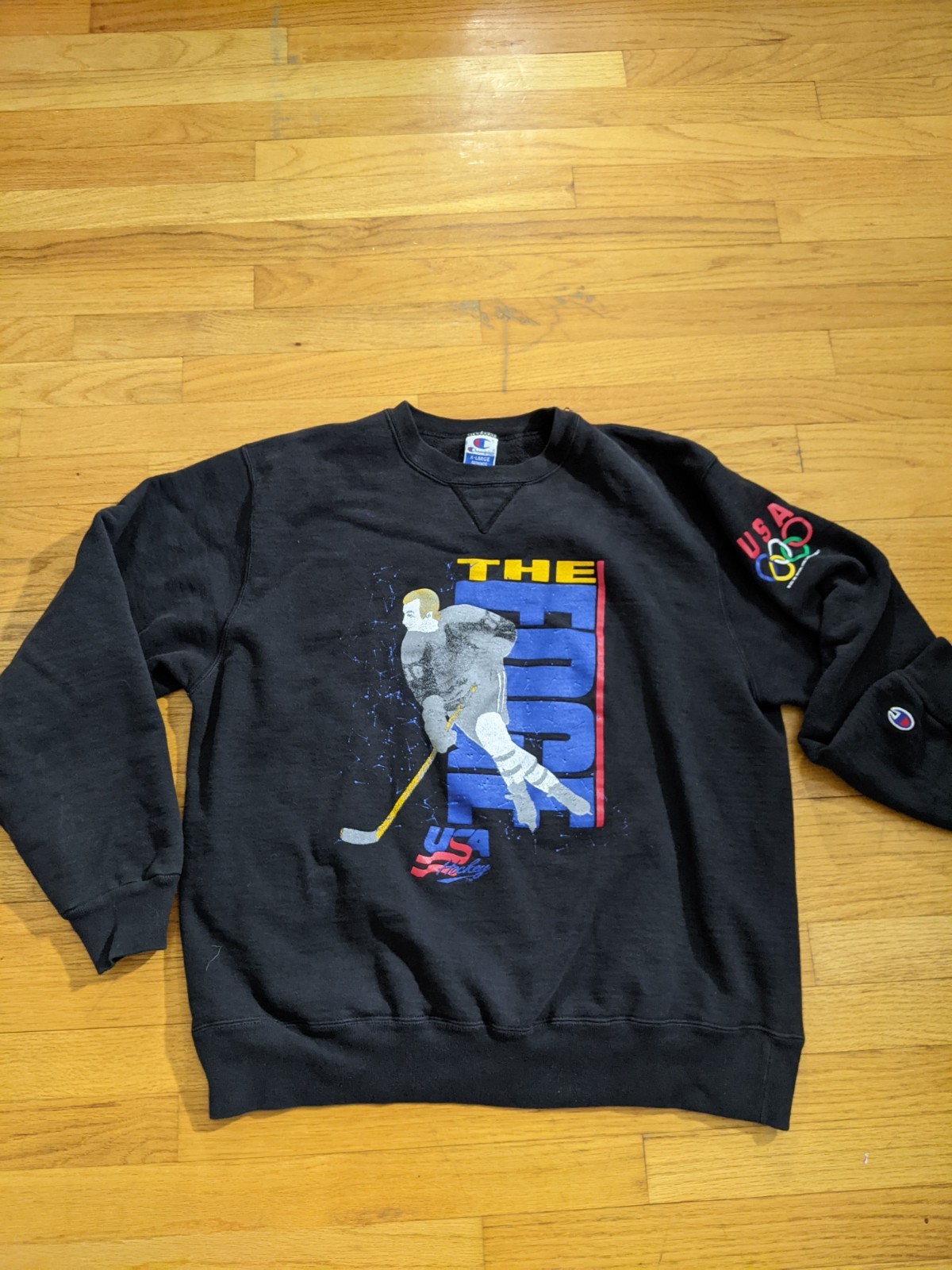 Vintage Rare 90s Olympic USA Hockey Champion XL Sweatshirt Vintage Rare 90s Olympic USA Hockey Champion XL Sweatshirt