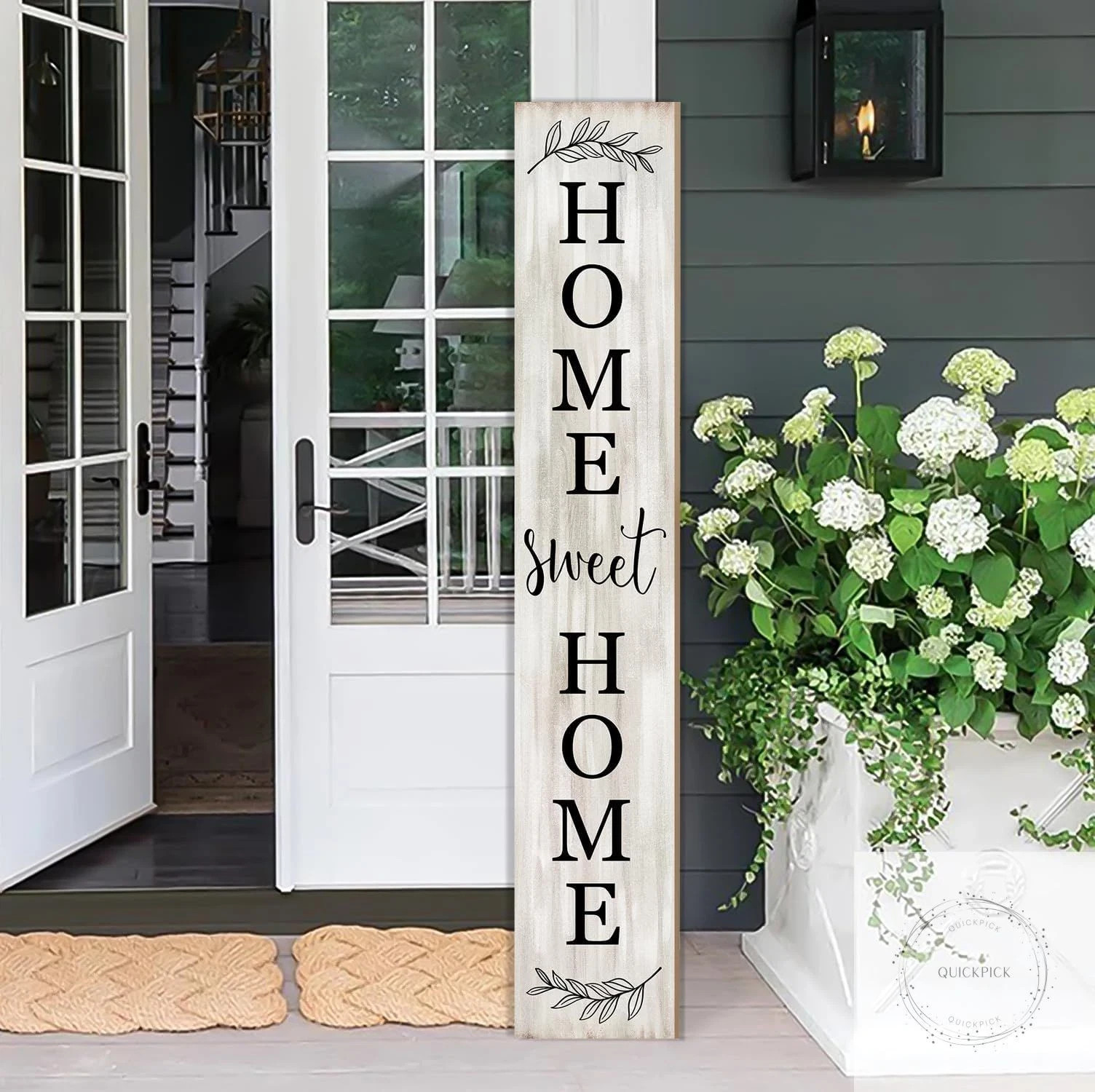 Home Sweet Home Porch Sign Wooden Welcome Sign Vertical Hanging Signs For Stand