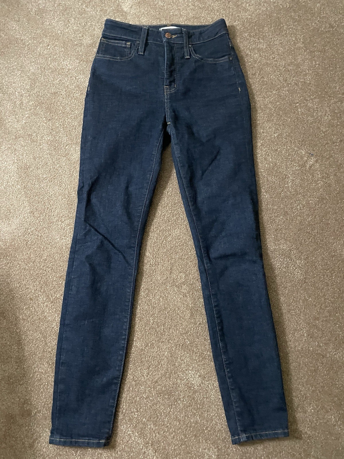 Madewell Women\'s High Rise Skinny Dark Wash Jeans Size 25 Madewell Women\'s High Rise Skinny Dark Wash Jeans Size 25