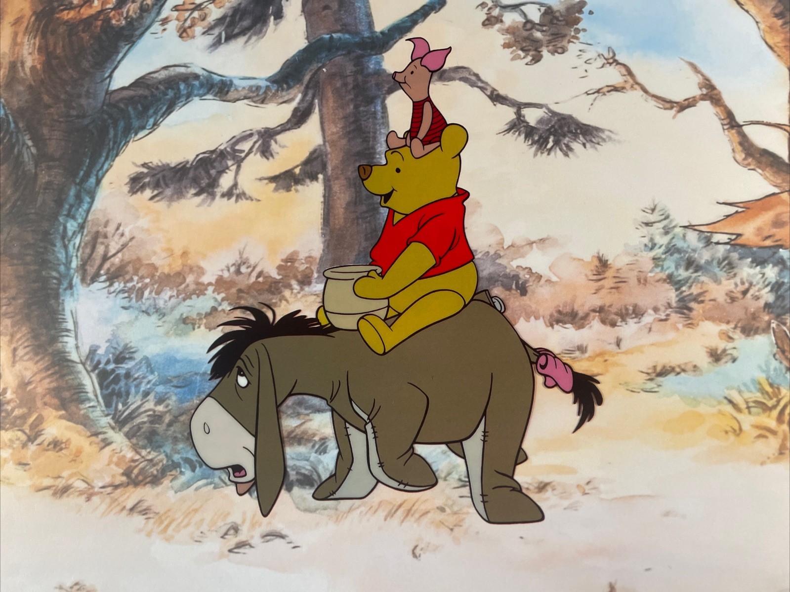 WINNIE THE POOH Animation Cel vintage Walt Disney Limited Edition Piglet Art I4 WINNIE THE POOH Animation Cel vintage Walt Disney Limited Edition Piglet Art I4