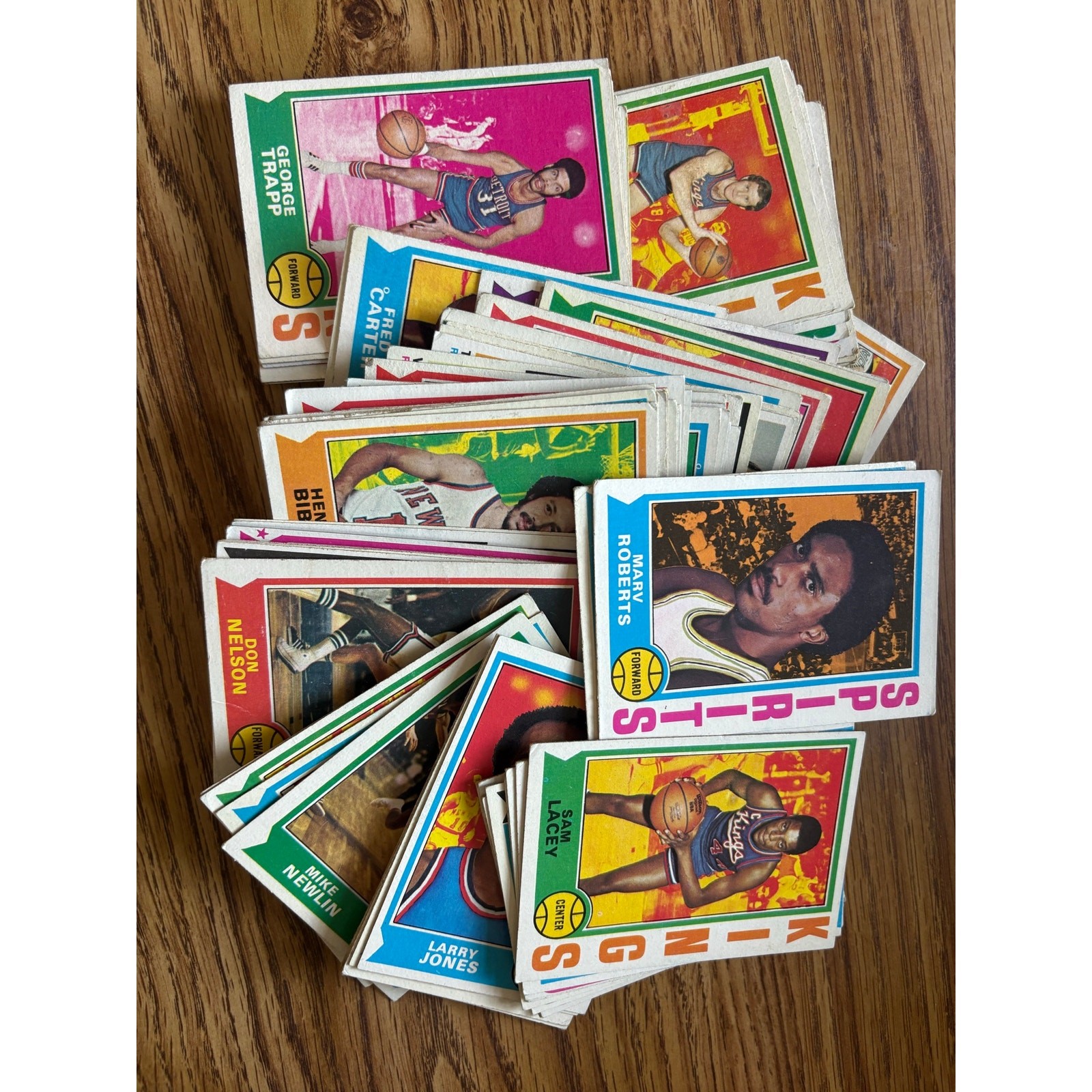 Vintage 1974–75 Topps Basketball Cards Bill Walton & George Gervin Rookie Cards