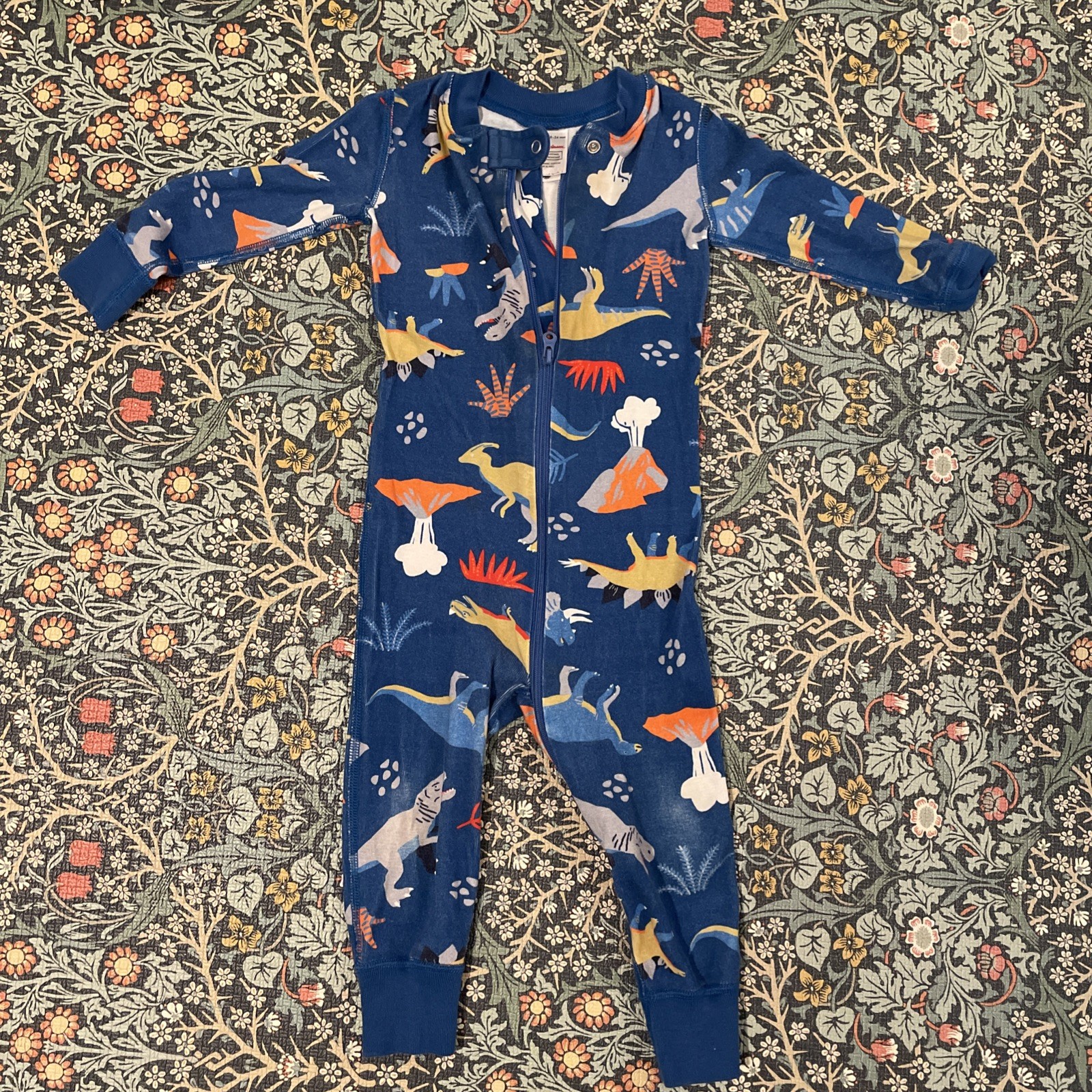 Hanna Andersson Dinosaur Zipper Organic Sleeper Pajamas Size 80cm 18-24 Months Hanna Andersson Dinosaur Zipper Organic Sleeper Pajamas Size 80cm 18-24 Months