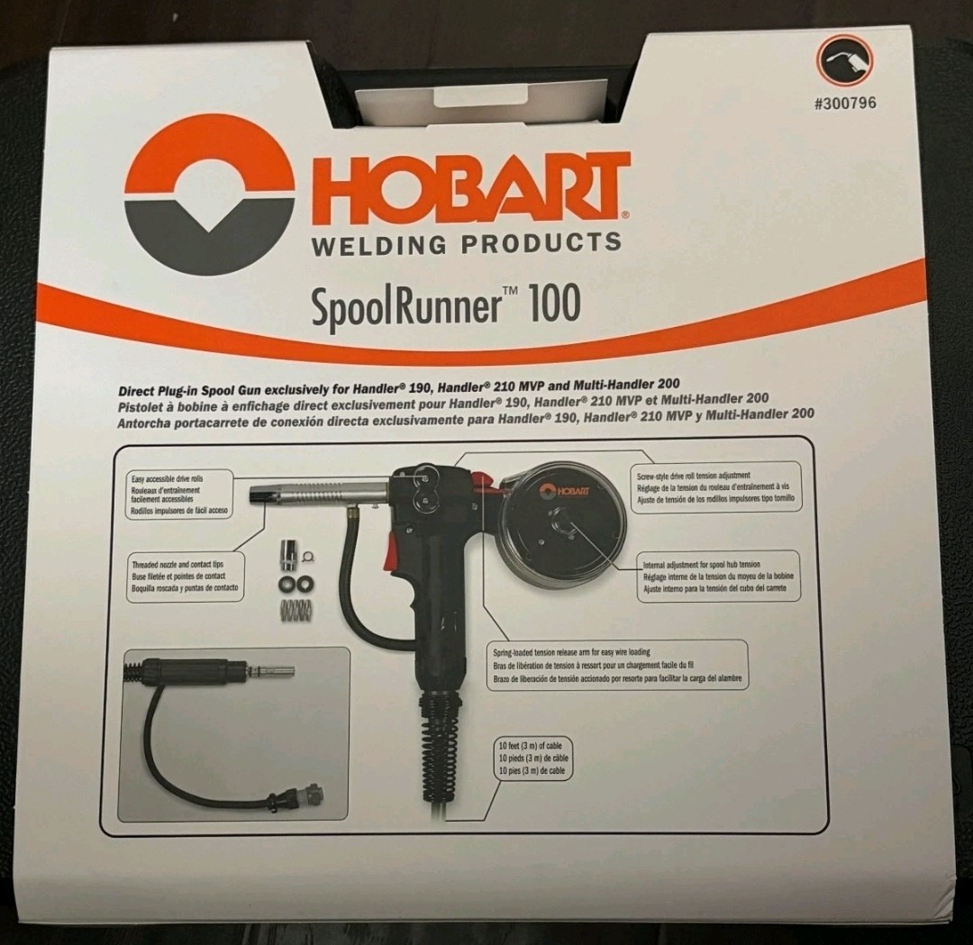 New Hobart SpoolRunner 100 Gun 300796 for Handler 190, 210, Multi-Handler 200