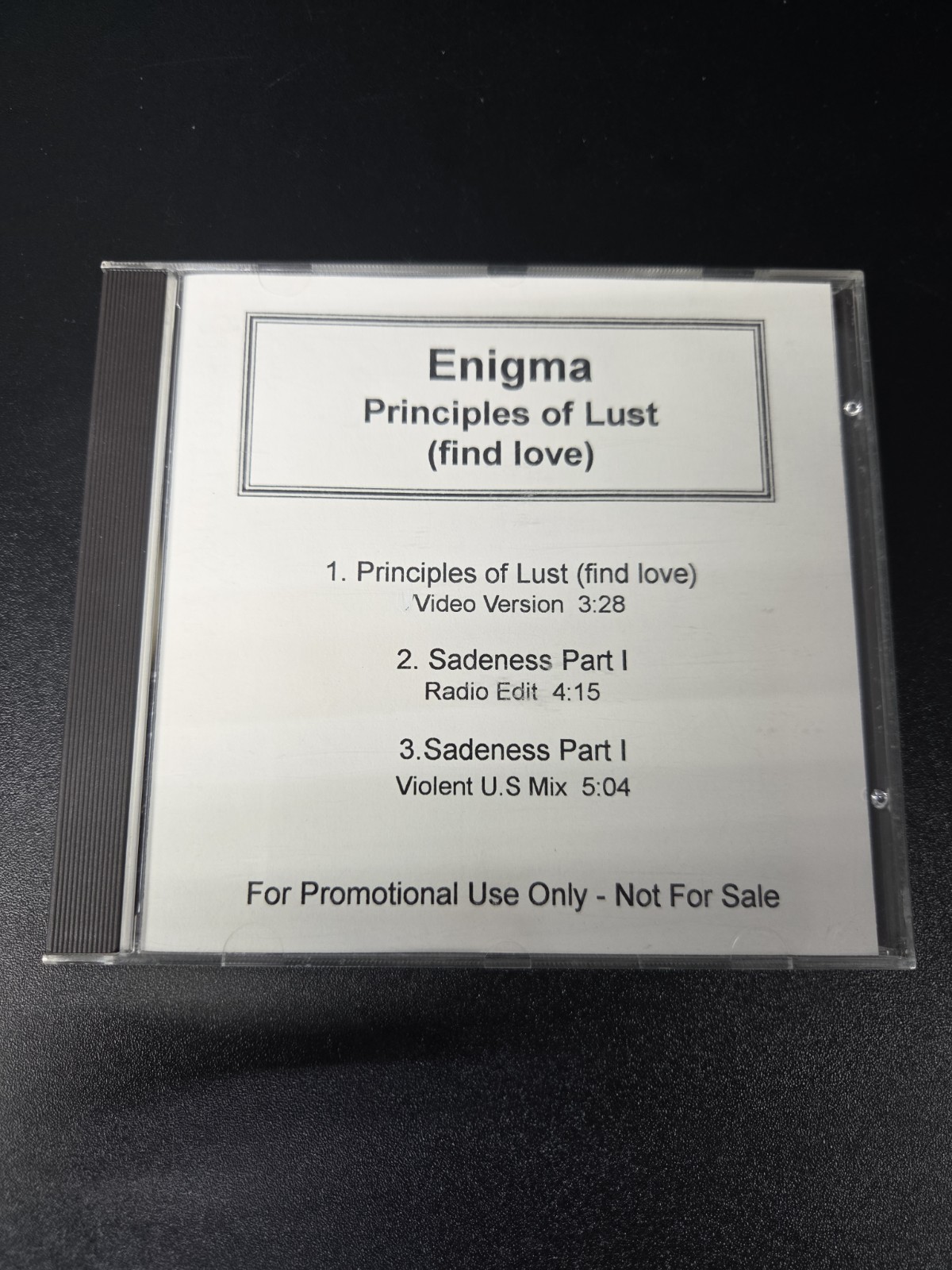 Enigma Principles Of Lust 1990 1st PROMO Press Charisma EX VERY RARE DPRO-12749 Enigma Principles Of Lust 1990 1st PROMO Press Charisma EX VERY RARE DPRO-12749