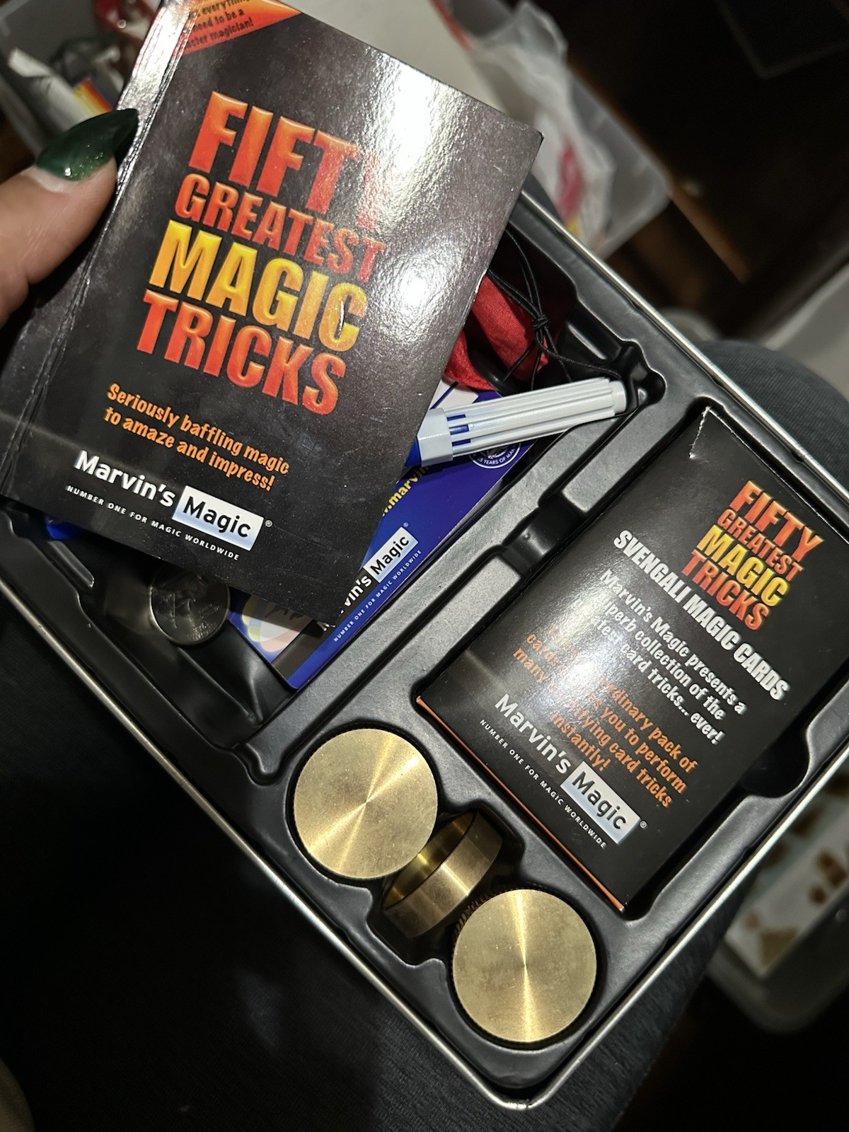 Marvin's Magic Fifty Greatest Magic Tricks Set in Metal Tin Case MMT 1200 Marvin's Magic Fifty Greatest Magic Tricks Set in Metal Tin Case MMT 1200