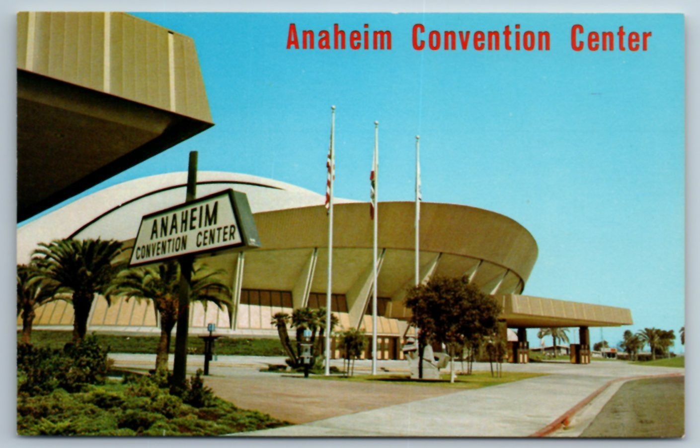 Postcard Anaheim Convention Center California Disneyland O1F