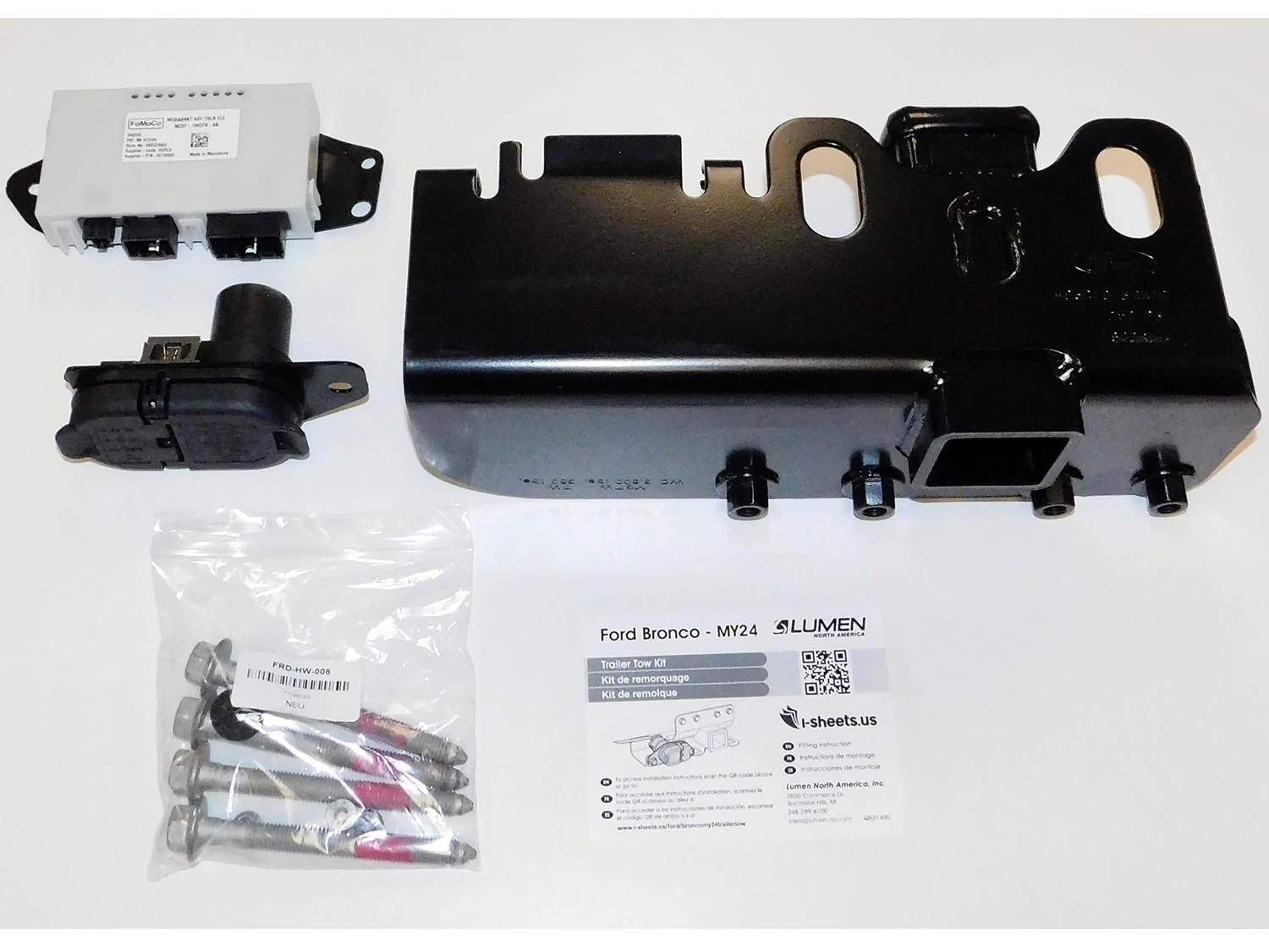2024 Genuine Ford Bronco Trailer Hitch Tow Kit VP2DZ-15A416-B