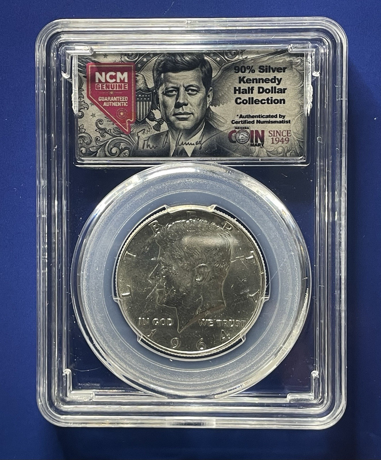 1964-P Kennedy Half Dollar 90% Silver-Nevada Coin Mart-AU Condition See Photos 1964-P Kennedy Half Dollar 90% Silver-Nevada Coin Mart-AU Condition See Photos