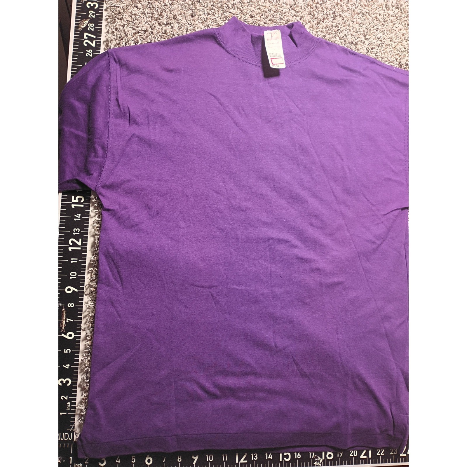 Cross Creek Mens Purple Mock Neck Long Sleeve T-Shirt Cotton USA Large NWT Cross Creek Mens Purple Mock Neck Long Sleeve T-Shirt Cotton USA Large NWT