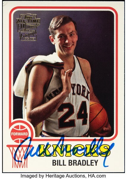 2005-06 Topps Fan Favorites BILL BRADLEY AUTO  Autograph SP /223 HOF NY Knicks