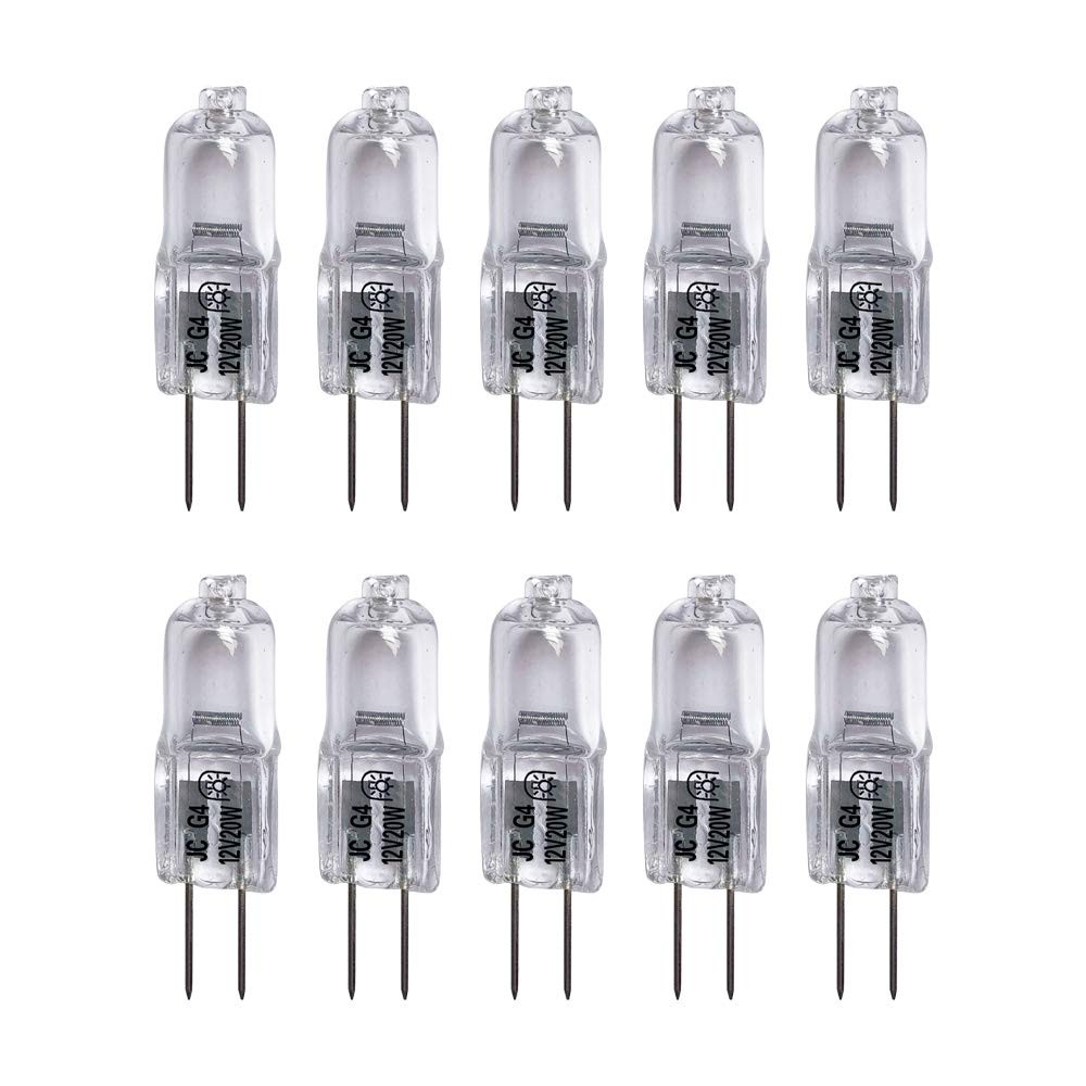 Vstar G4 12V 20W Bulb T3 JC Type Bi-Pin Base 10 Count (Pack of 1), 20w 10pack Vstar G4 12V 20W Bulb T3 JC Type Bi-Pin Base 10 Count (Pack of 1), 20w 10pack