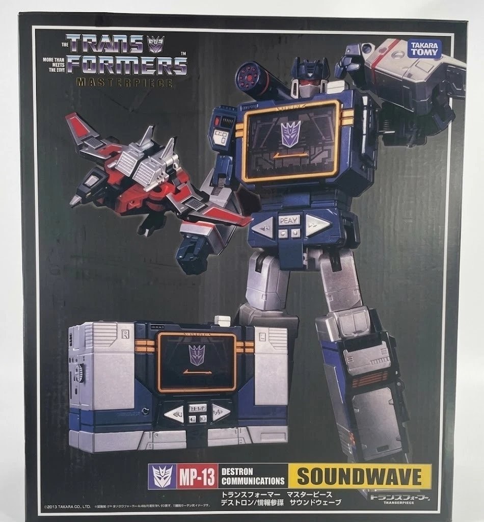Transformers Toy Masterpiece MP-13 Soundwave w/Laserbeak Cassette In Open Box Transformers Toy Masterpiece MP-13 Soundwave w/Laserbeak Cassette In Open Box