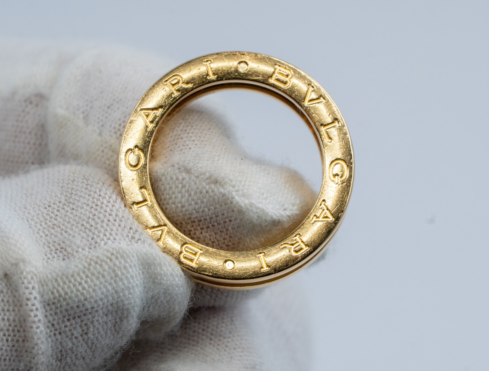 BVLGARI B Zero 1 Ring Band 18k Yellow Gold Size 50 5.25 7.6 Grams