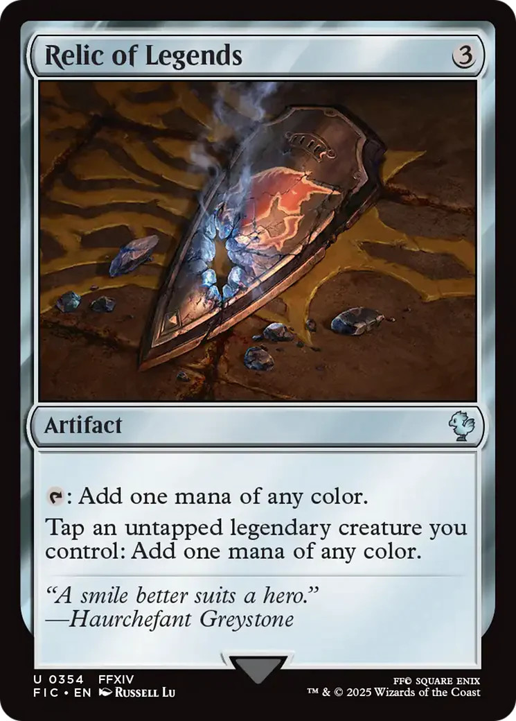 MTG Relic of Legends [FINAL FANTASY Commander] Near Mint Magic
