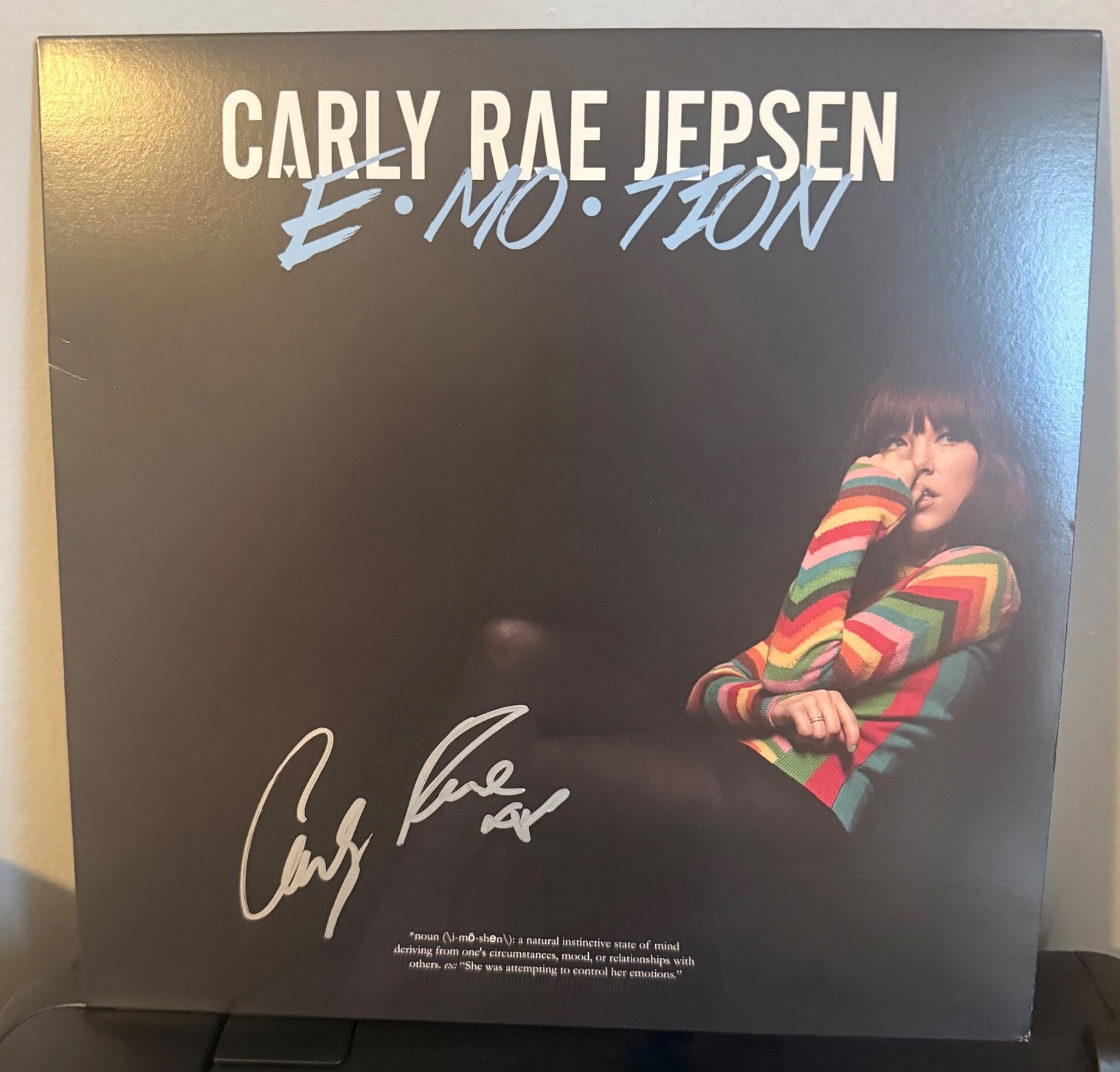 Carly Rae Jepsen signed Emotion 12\ Carly Rae Jepsen signed Emotion 12\