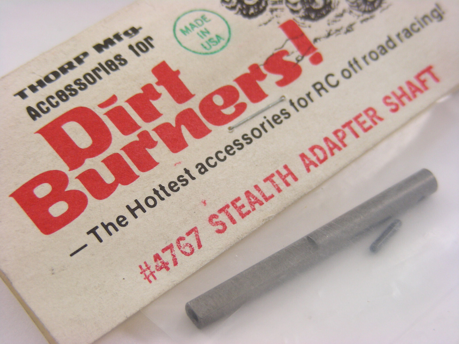 Vintage THORP Dirt Burners 4767 RC10 Hydra-Drive Top Gear Shaft for STEALTH NEW