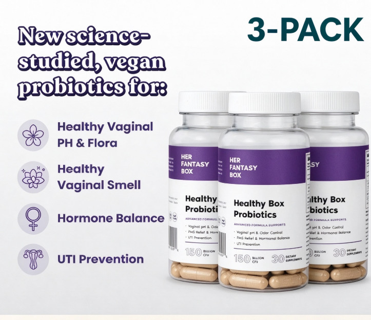 3pc Her Fantasy Box Healthy Box Probiotics (30 Capsules) New & Sealed US-