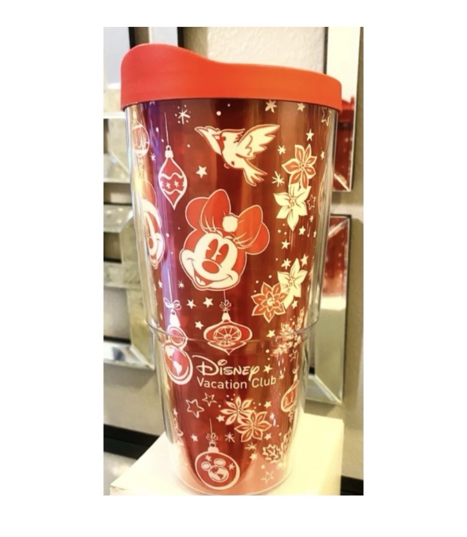 Disney Vacation Club Home for the Holidays Mickey Minnie Tumbler Tervis NEW