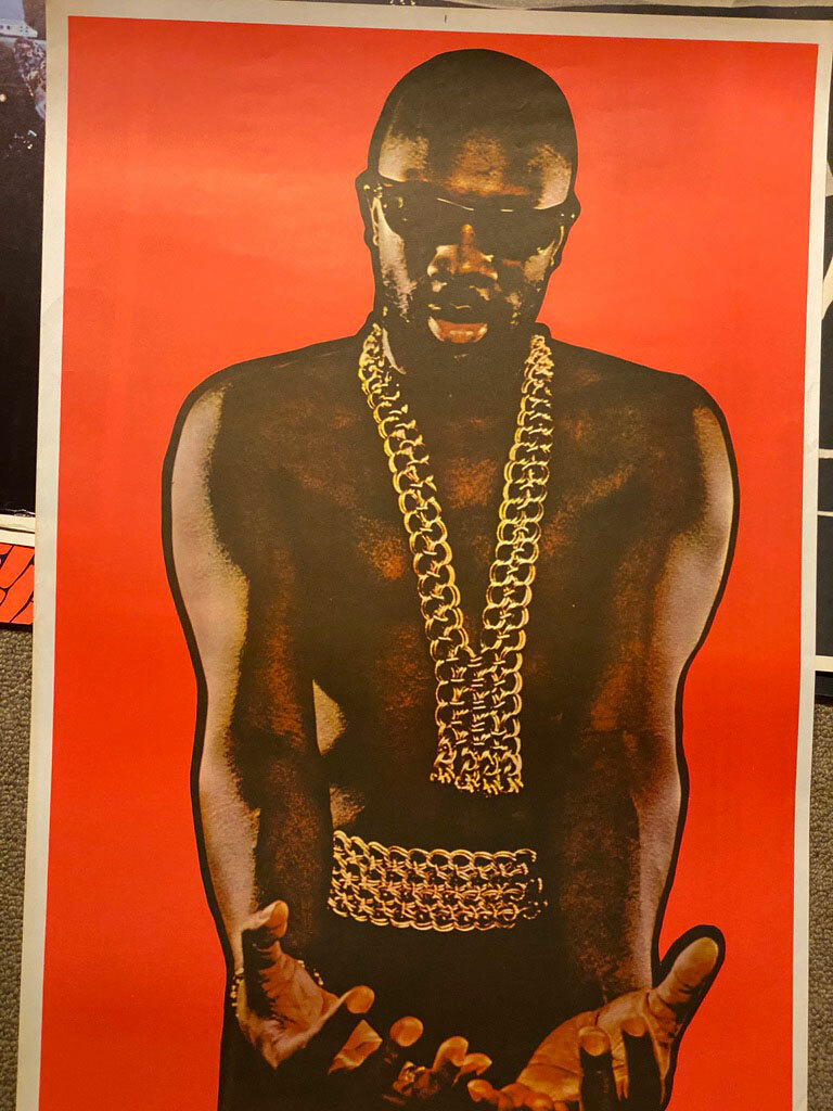 ISAAC HAYES BLACK MOSES VINTAGE 1970's ADVERT THE MOVEMENT SOUL POSTER -NICE