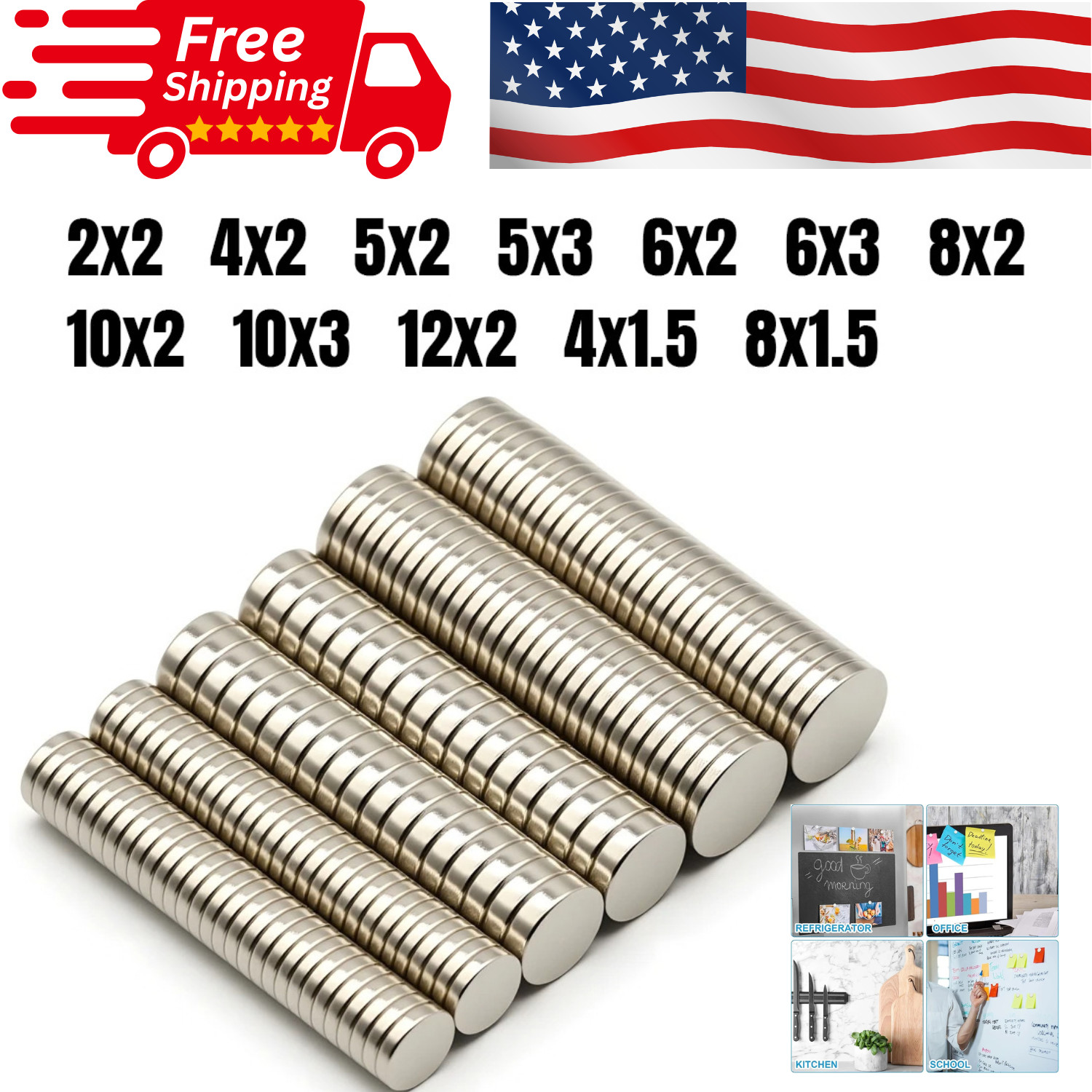 5-100 PCS Small Magnets Mini Tiny Round Micro Magnet Neodymium Disc Rare Earth