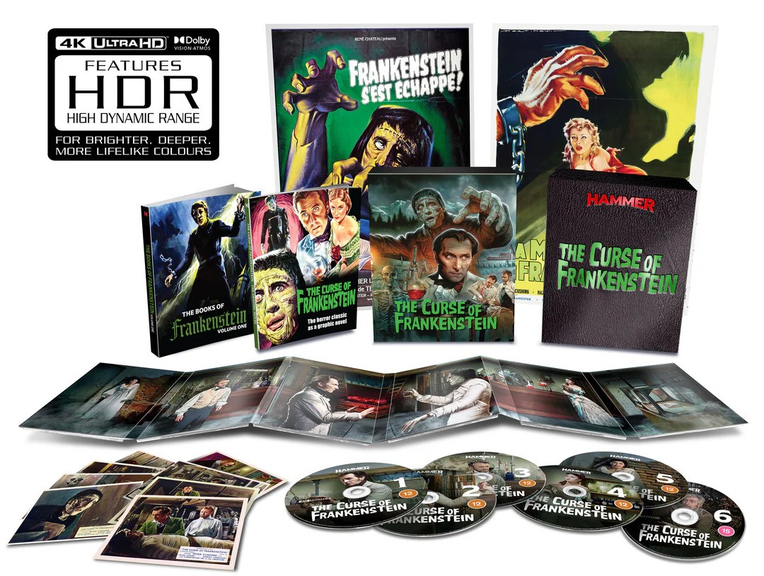 The Curse of Frankenstein (4K UHD Blu-ray) Christopher Lee Noel Hood (UK IMPORT)