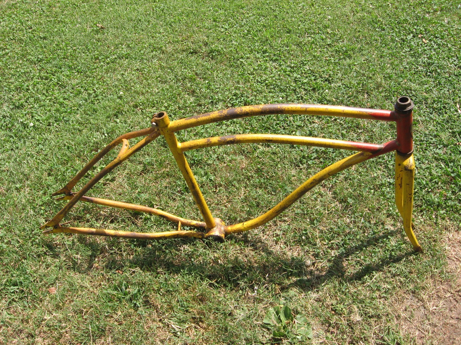 Vintage Pre War Western Flyer Bike Frame And Fork Collectible