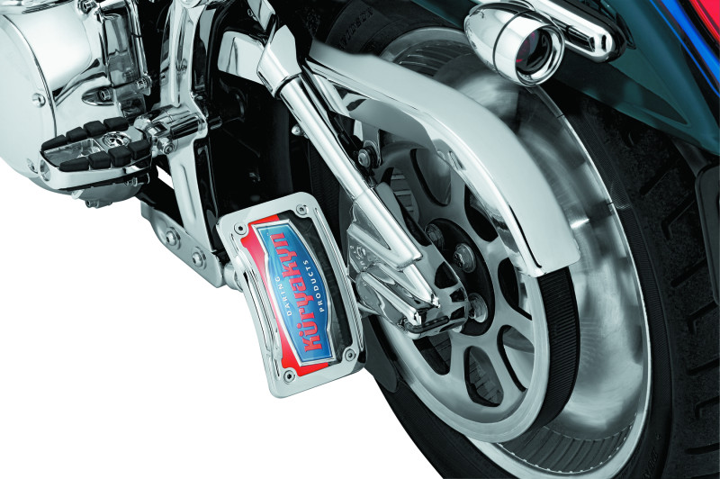 KURYAKYN - Lighted Curved Vertical Side Mount License Plate Holder | 9251 KURYAKYN - Lighted Curved Vertical Side Mount License Plate Holder | 9251